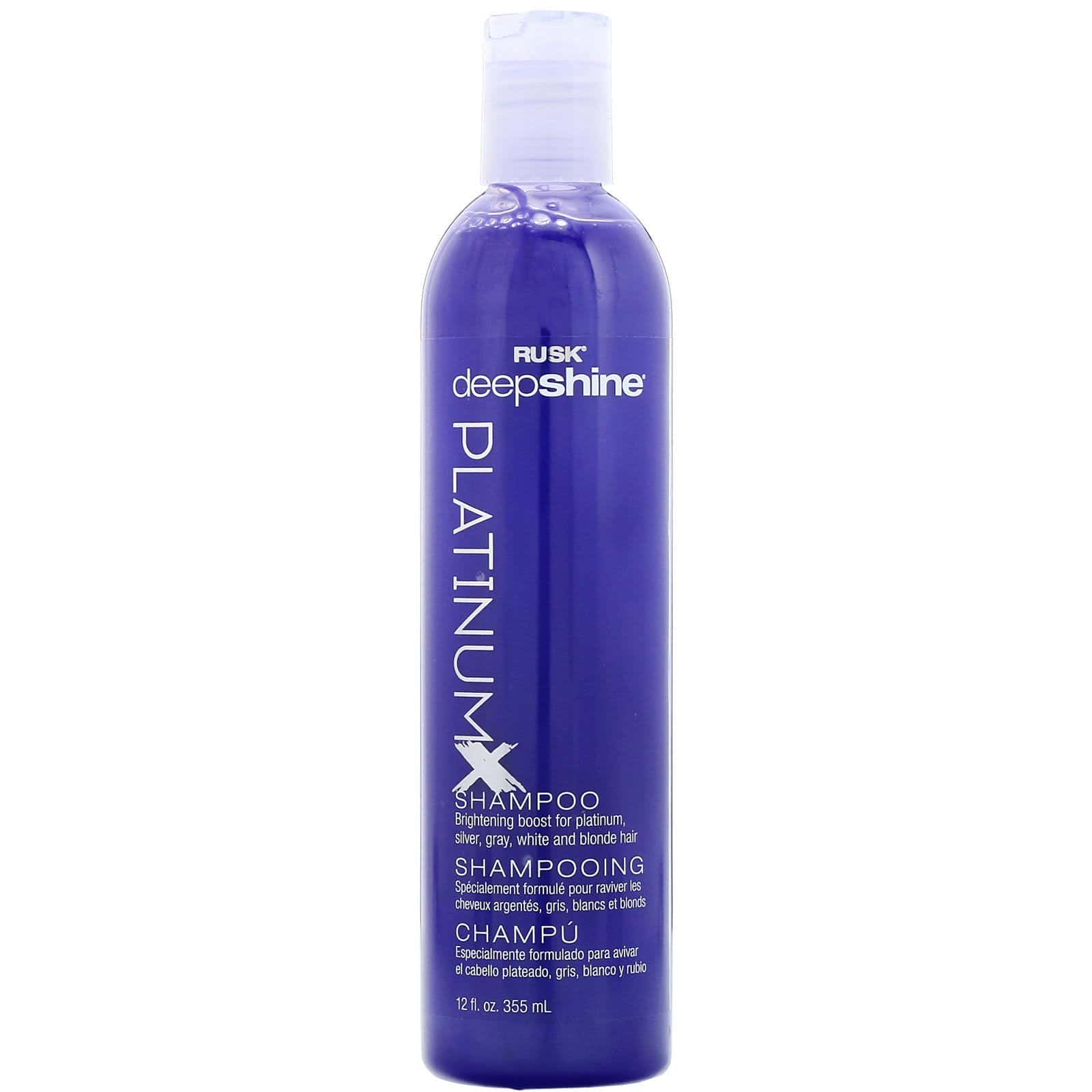 Rusk, Deepshine, Platinum X, Champú, 355 ml (12 oz)