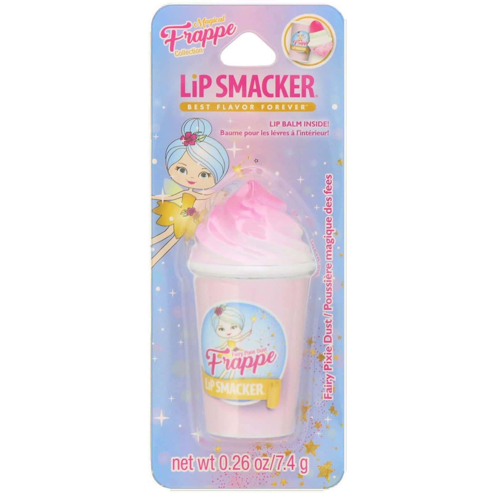 Lip Smacker, Bálsamo para labios con diseño de taza de Frappe, Polvo de hadas, 7,4 g (0,26 oz)