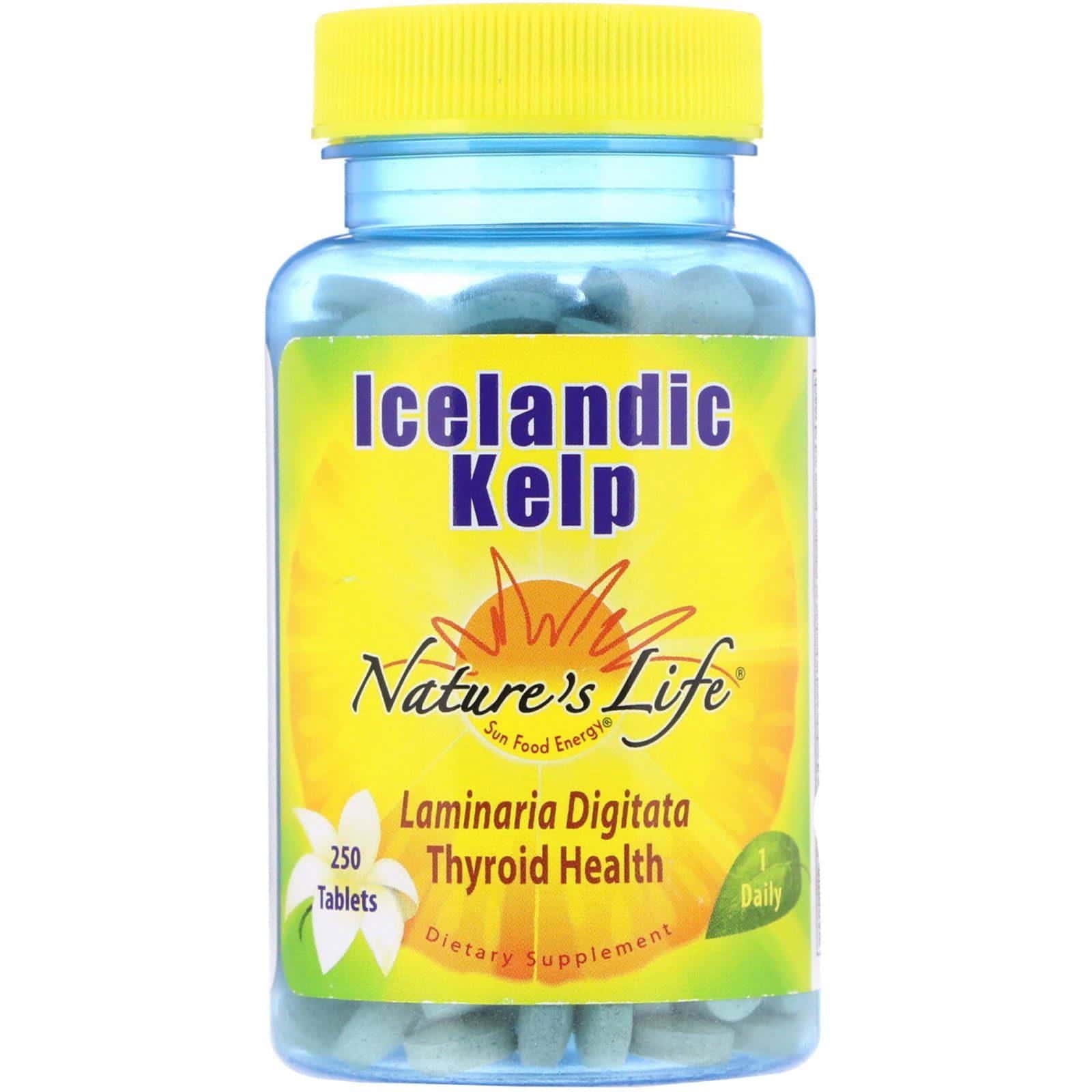 Nature's Life, Kelp islandesa, 250 comprimidos