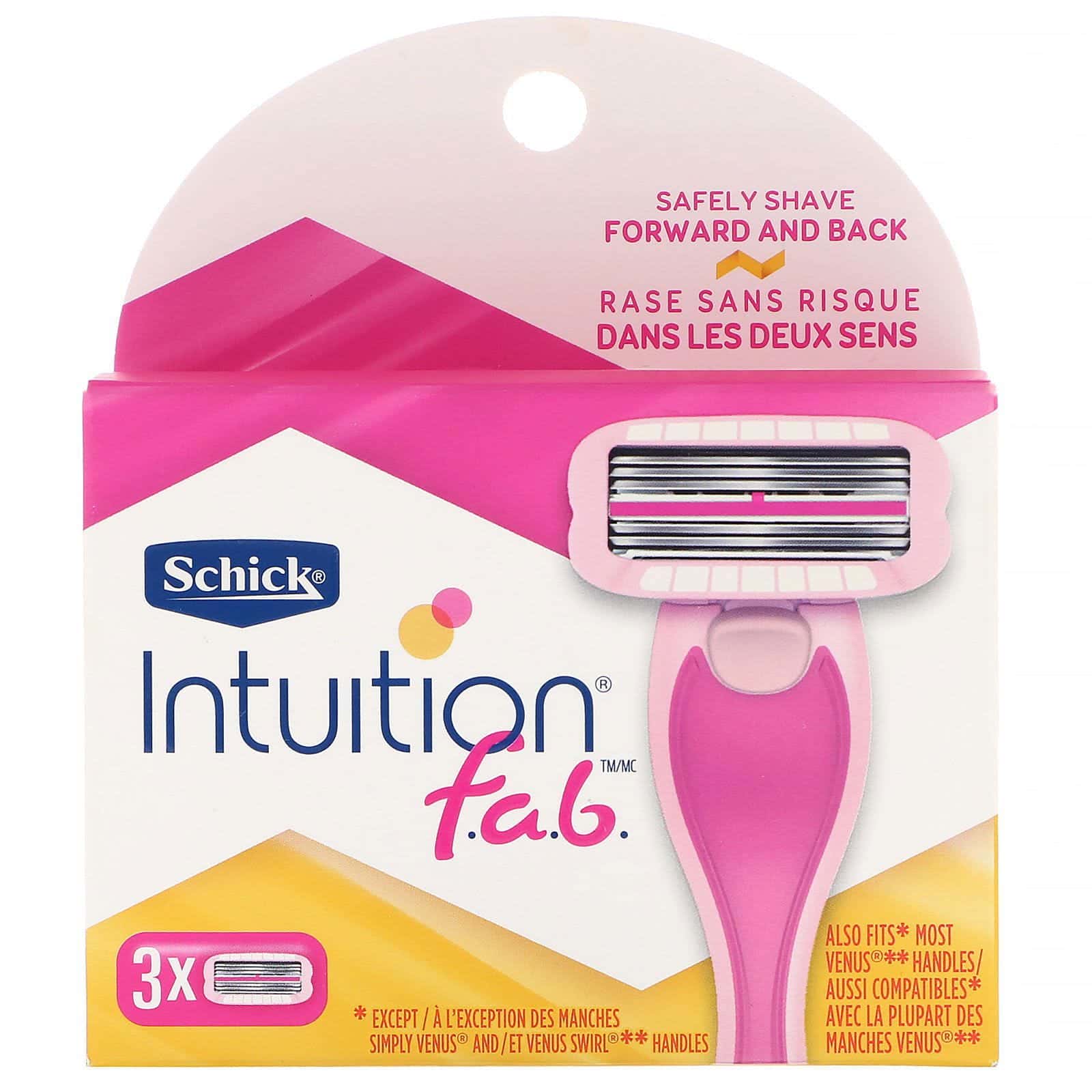 Schick, Intuition F.A.B., 3 repuestos