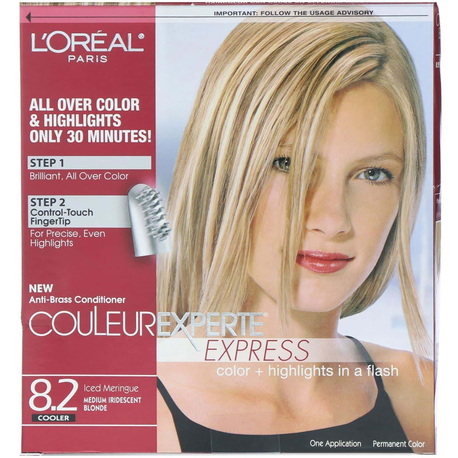L'Oreal, Couleur Experte, Exprés, Color y reflejos, 8.2 Rubio iridiscente a medio, 1 aplicación