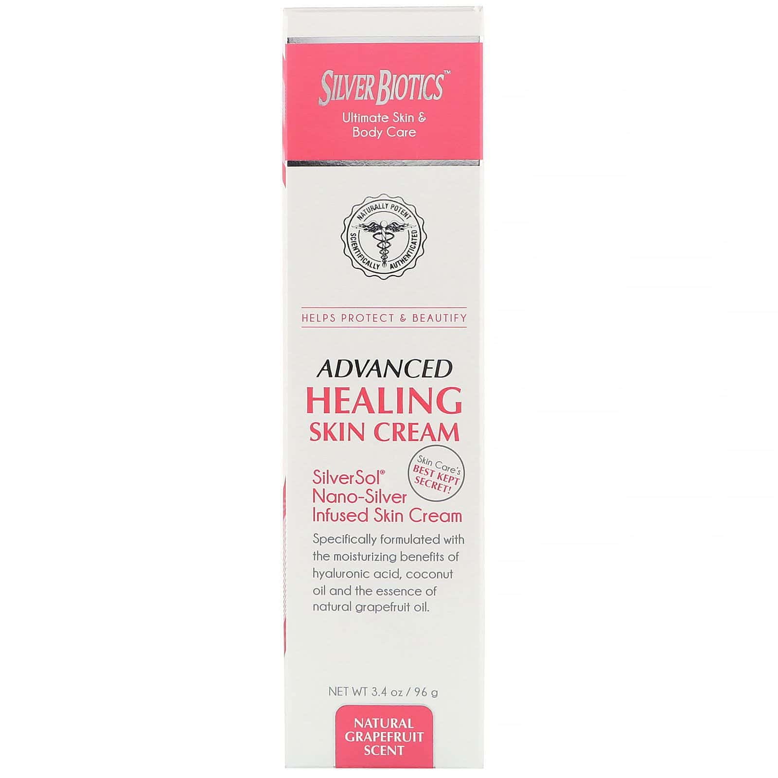 American Biotech Labs, Crema curativa avanzada para la piel, Aroma de pomelo natural, 96 g (3,4 oz)