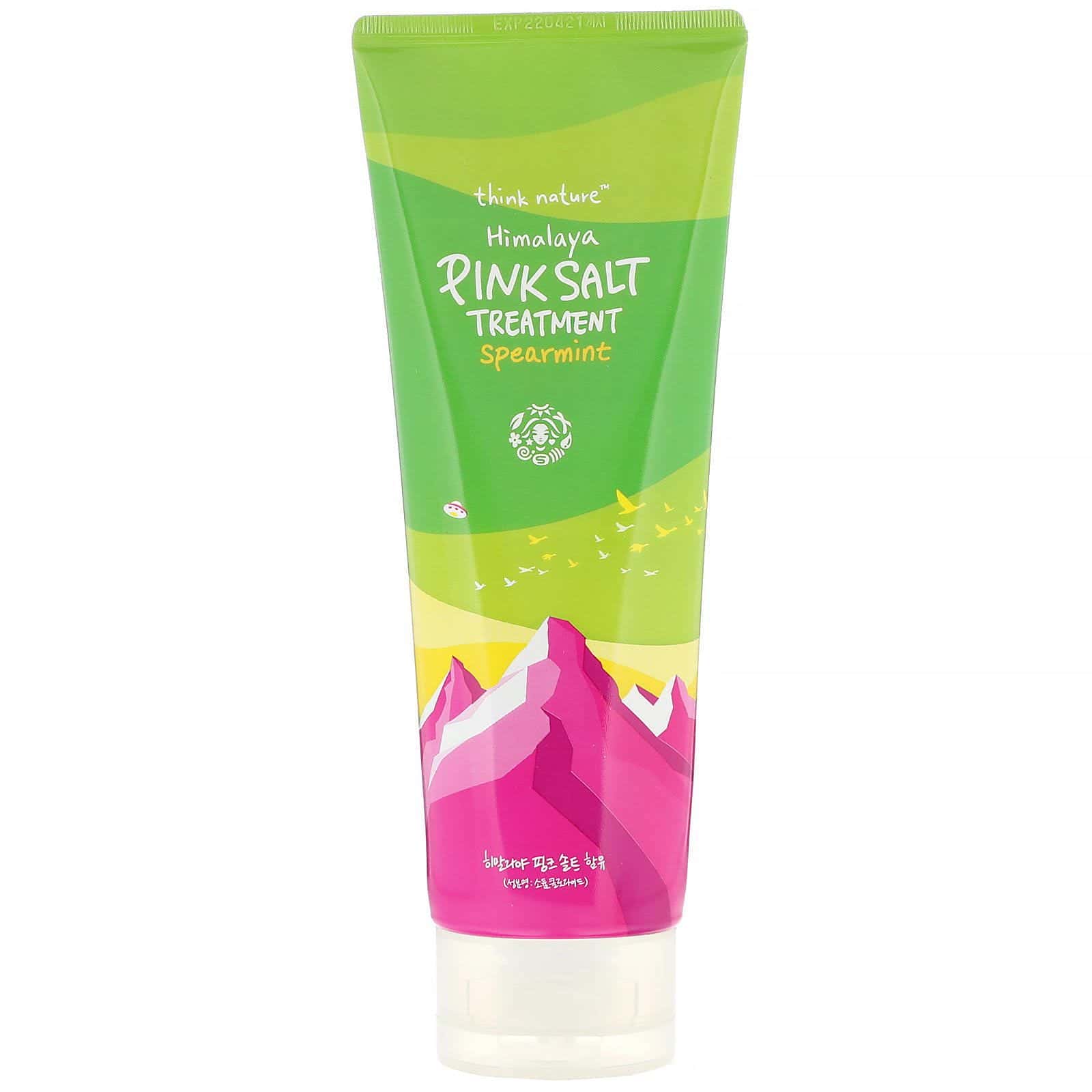 Think Nature, Tratamiento con sal rosa del Himalaya, Hierbabuena, 235 ml (7,94 oz. líq.)