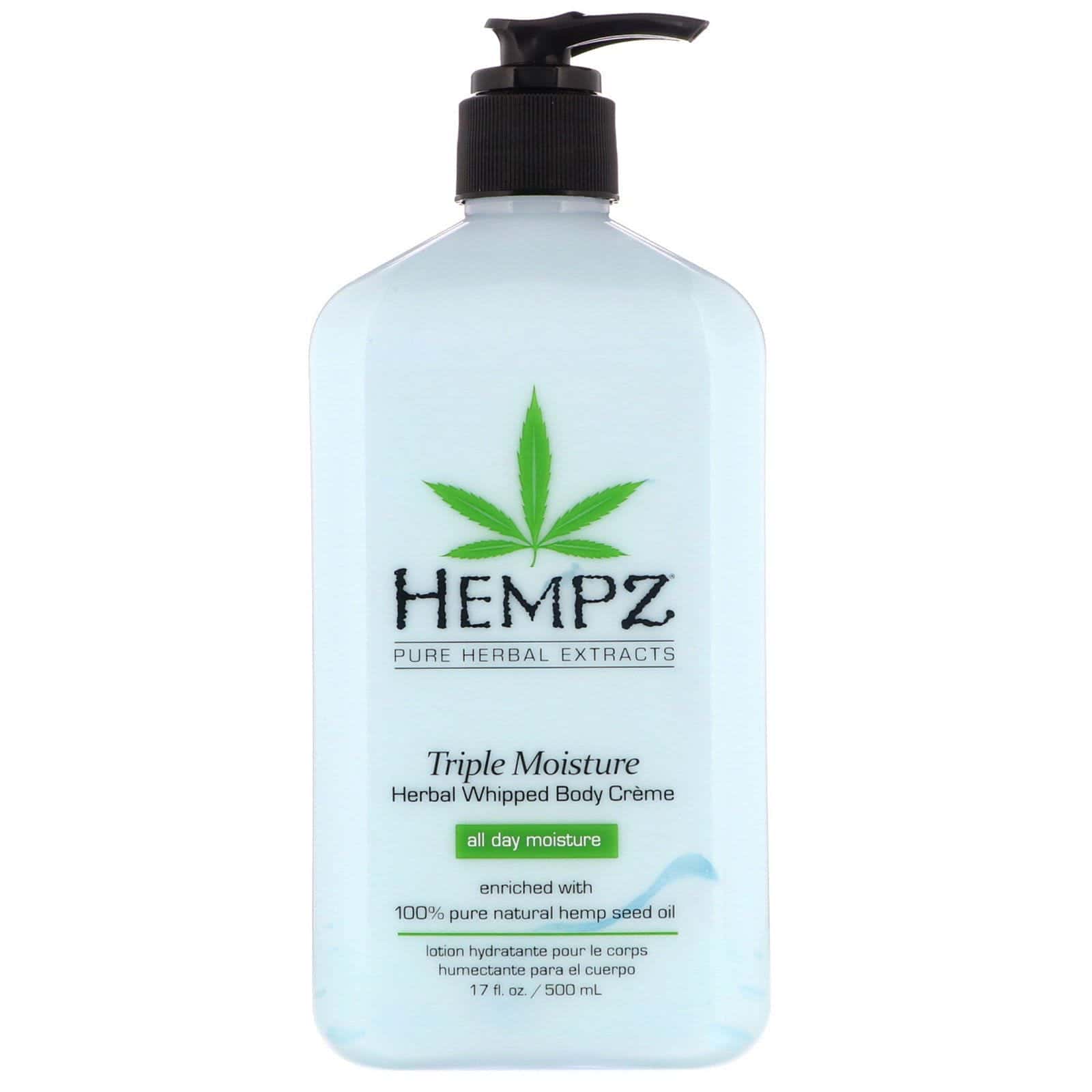 Hempz, Triple humectación, Crema batida para el cuerpo a base de hierbas, 500 ml (17 oz. líq.)