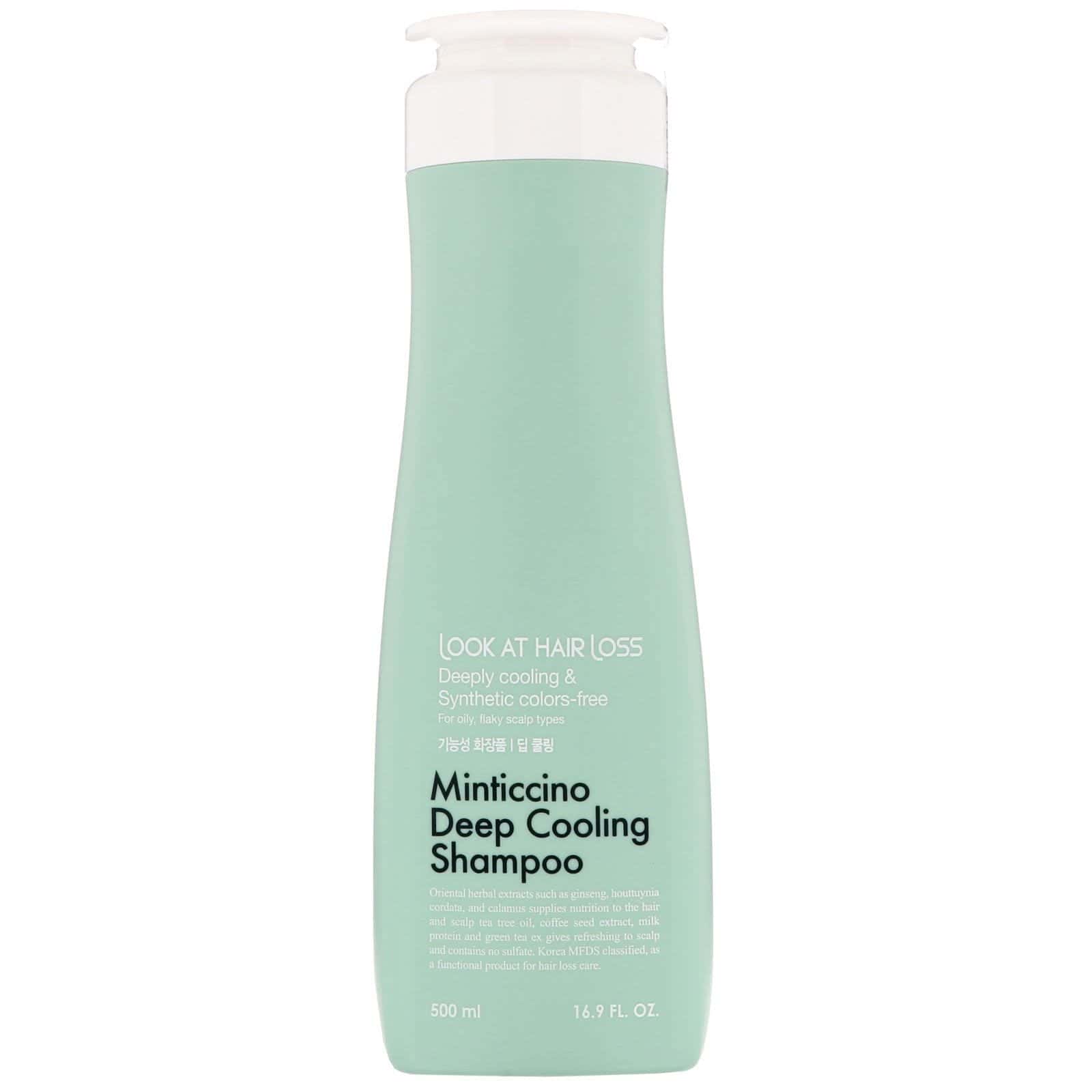 Doori Cosmetics, Look At Hair Loss, Champú refrescante intenso Minticcino, 500 ml (16,9 oz. líq.)