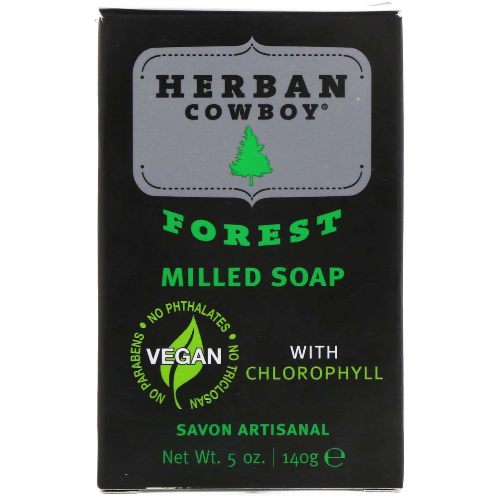 Herban Cowboy, Jabón molido, bosque, 5 oz (140 g)