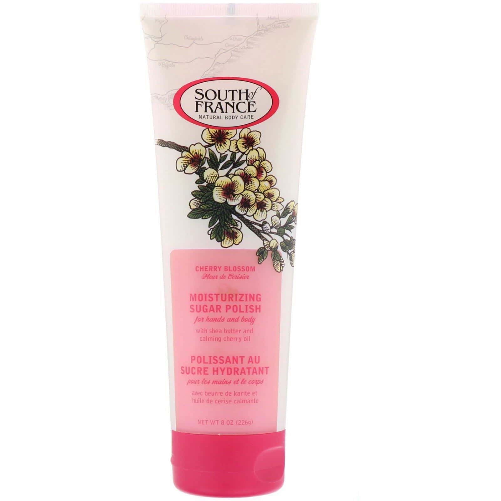 South of France, Exfoliante humectante de azúcar, flor de cerezo, 226 g (8 oz)