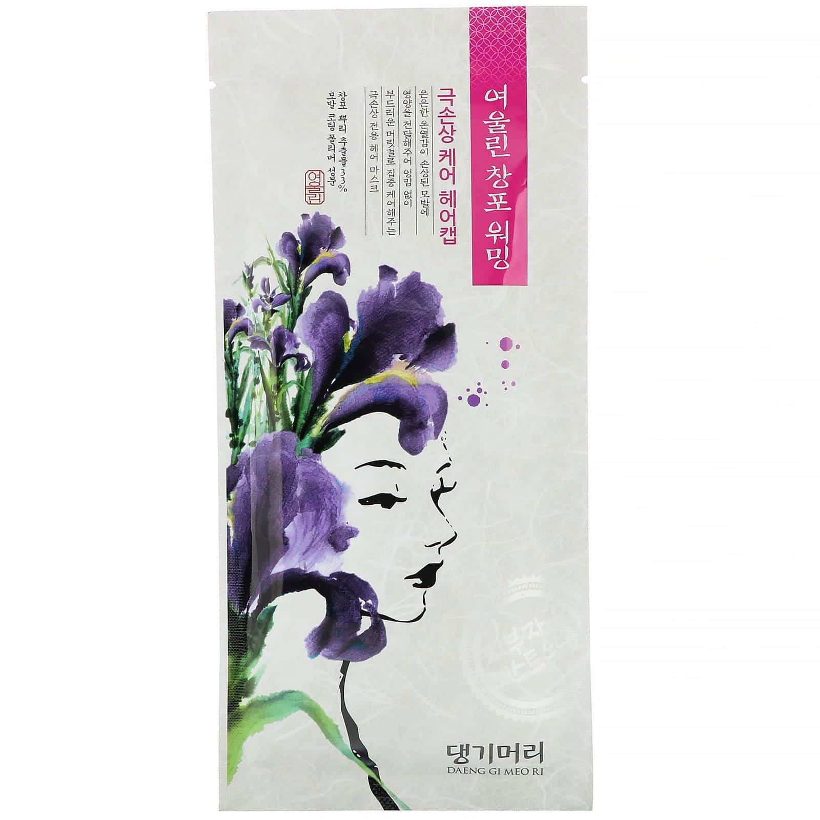 Doori Cosmetics, Daeng Gi Meo Ri, Tratamiento de cuidado capilar con cálamo para el cabello dañado, Gorra de vapor para el cabello, 1 gorra