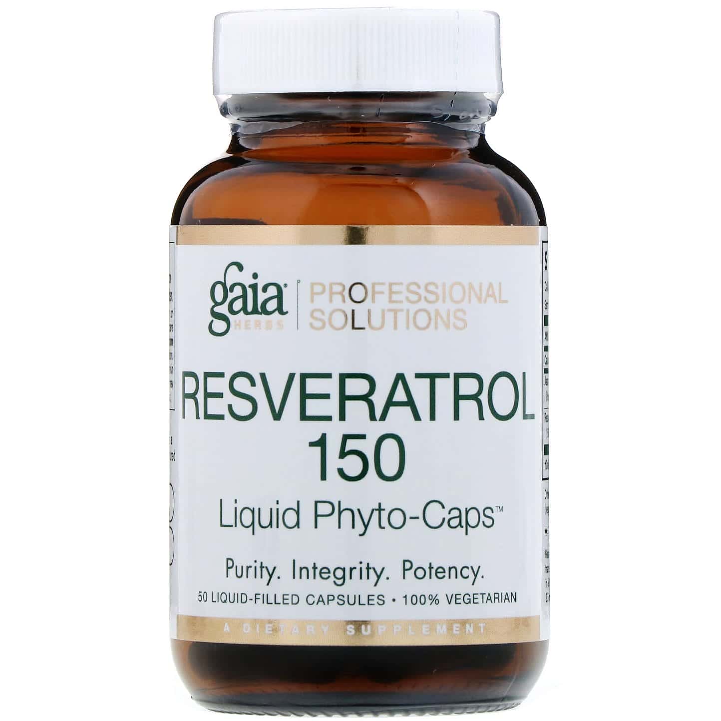 Gaia Herbs Professional Solutions, Resveratrol 150, 50 cápsulas con relleno líquido