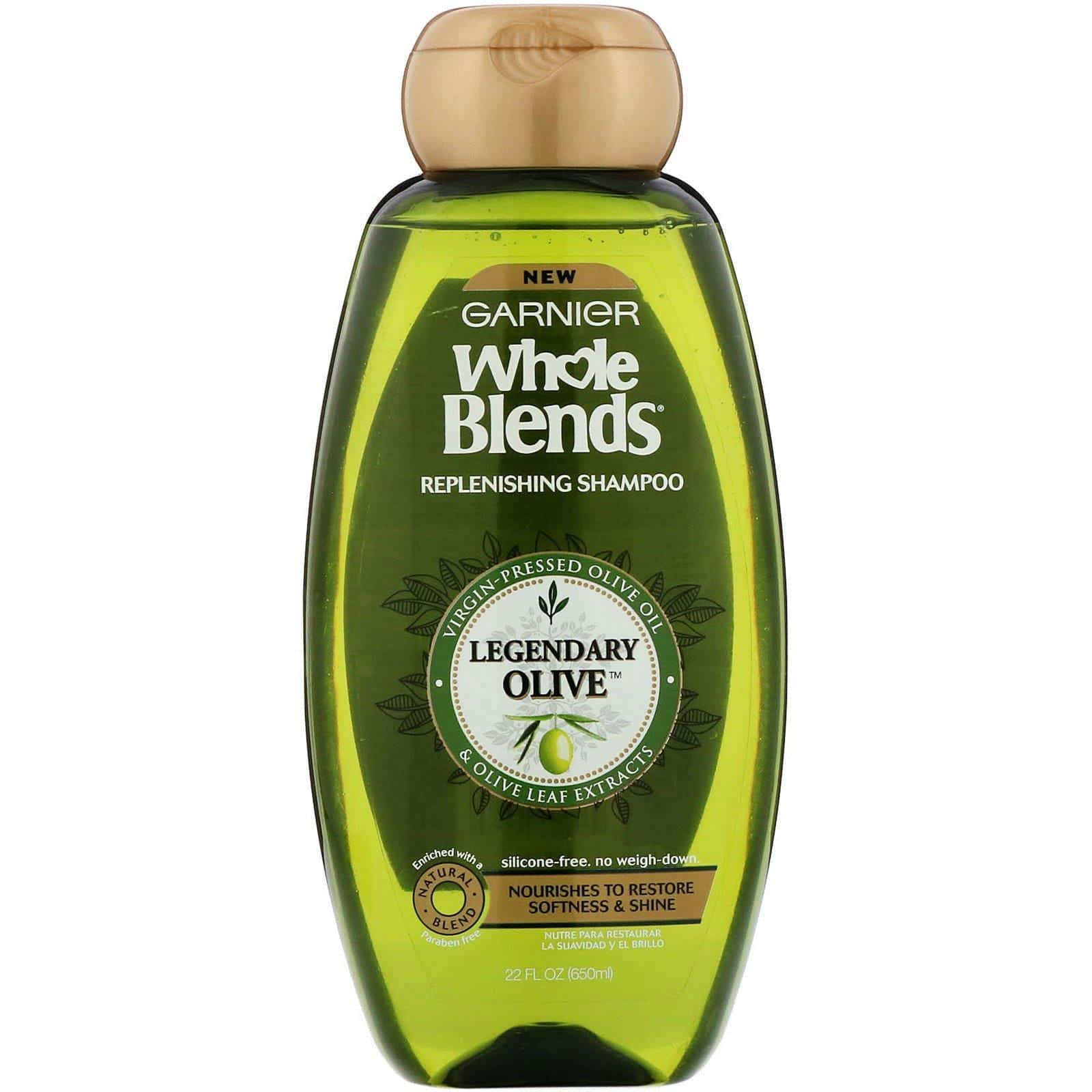 Garnier, Whole Blends, Champú revitalizante Legendary Olive, Oliva legendaria, 650 ml (22 oz. líq.)