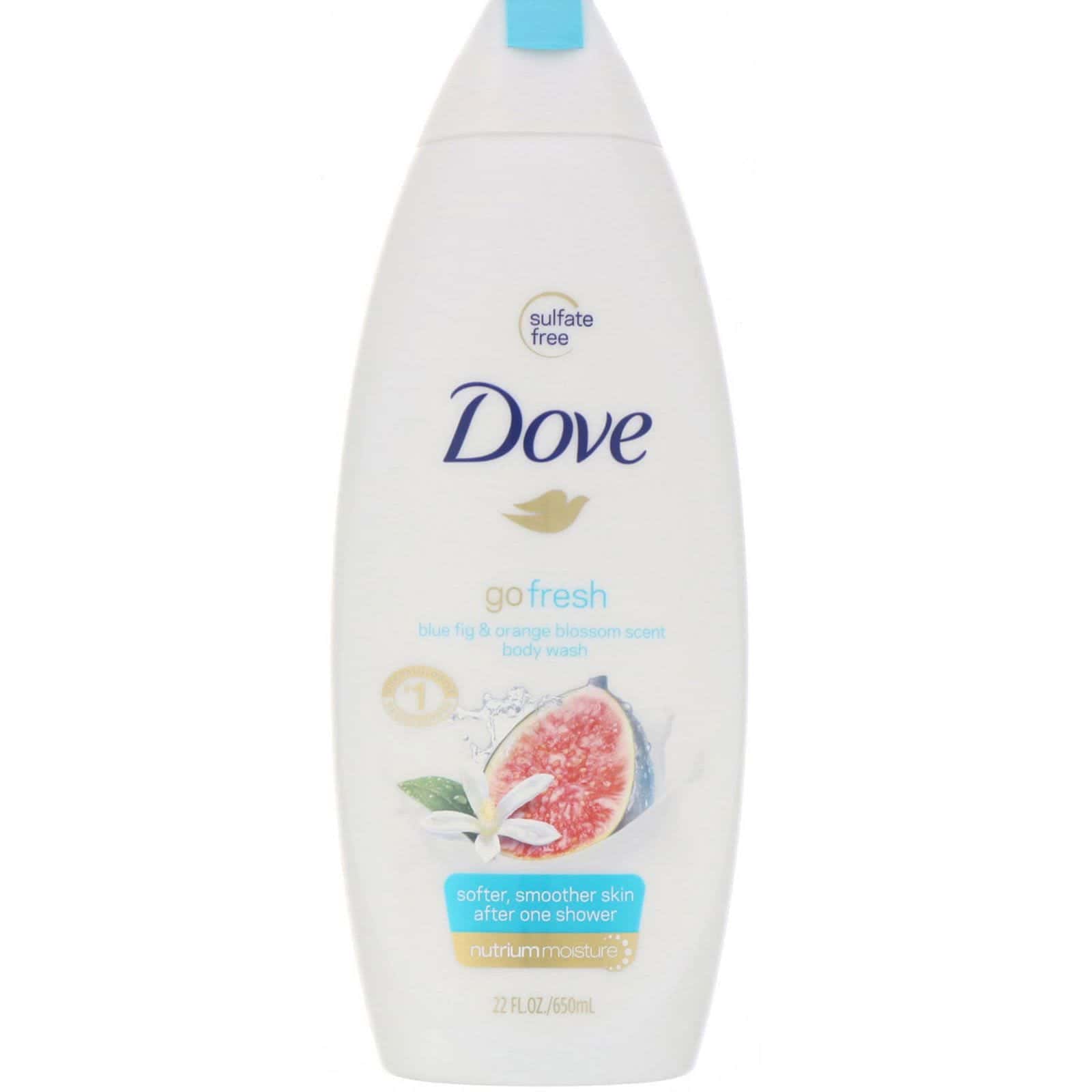 Dove, Go Fresh, Jabón corporal, Higo azul y flor de naranjo, 650 ml (22 oz. líq.)