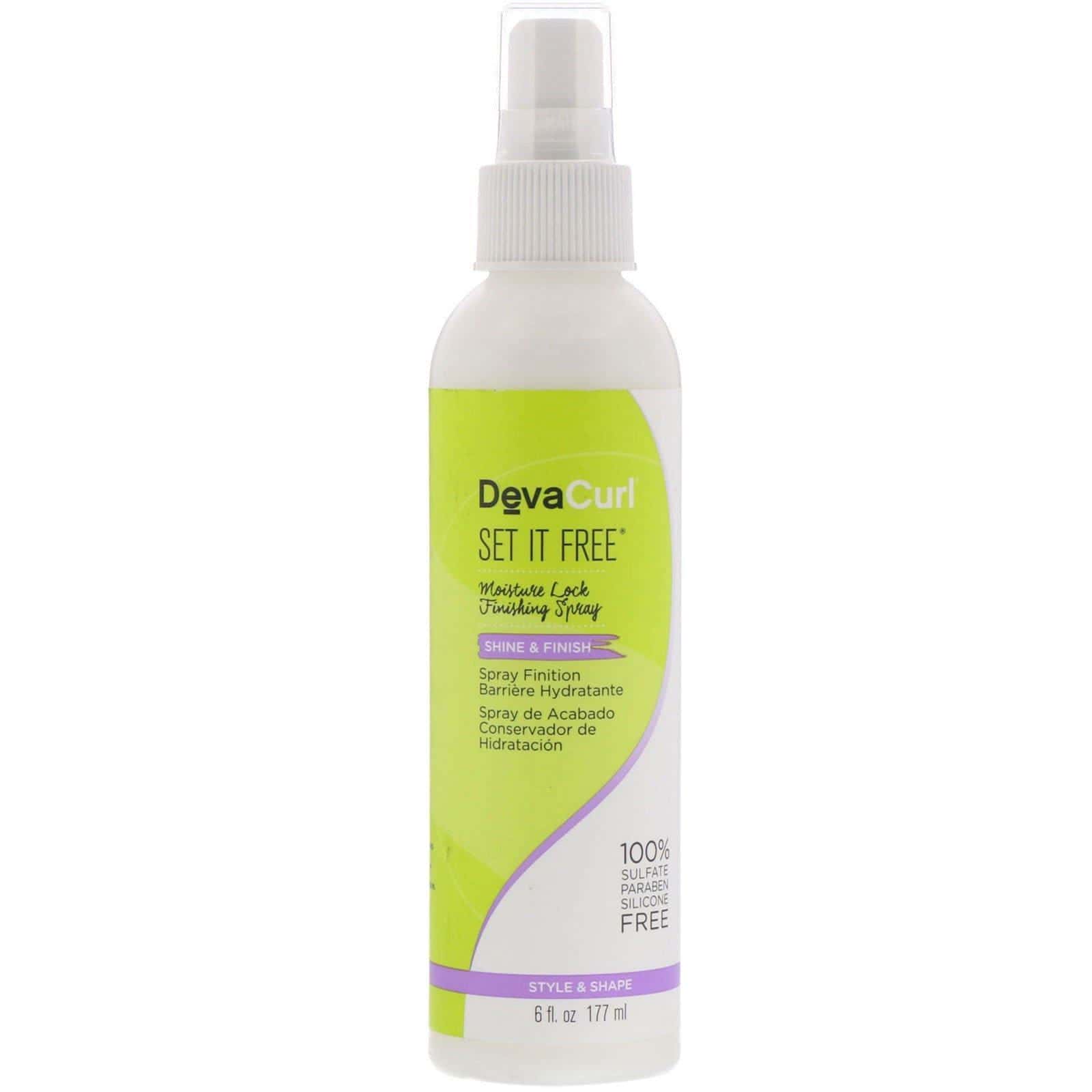 DevaCurl, Set It Free, Fijación hidratante, Spray de acabado, 177 ml (6 oz. líq.)