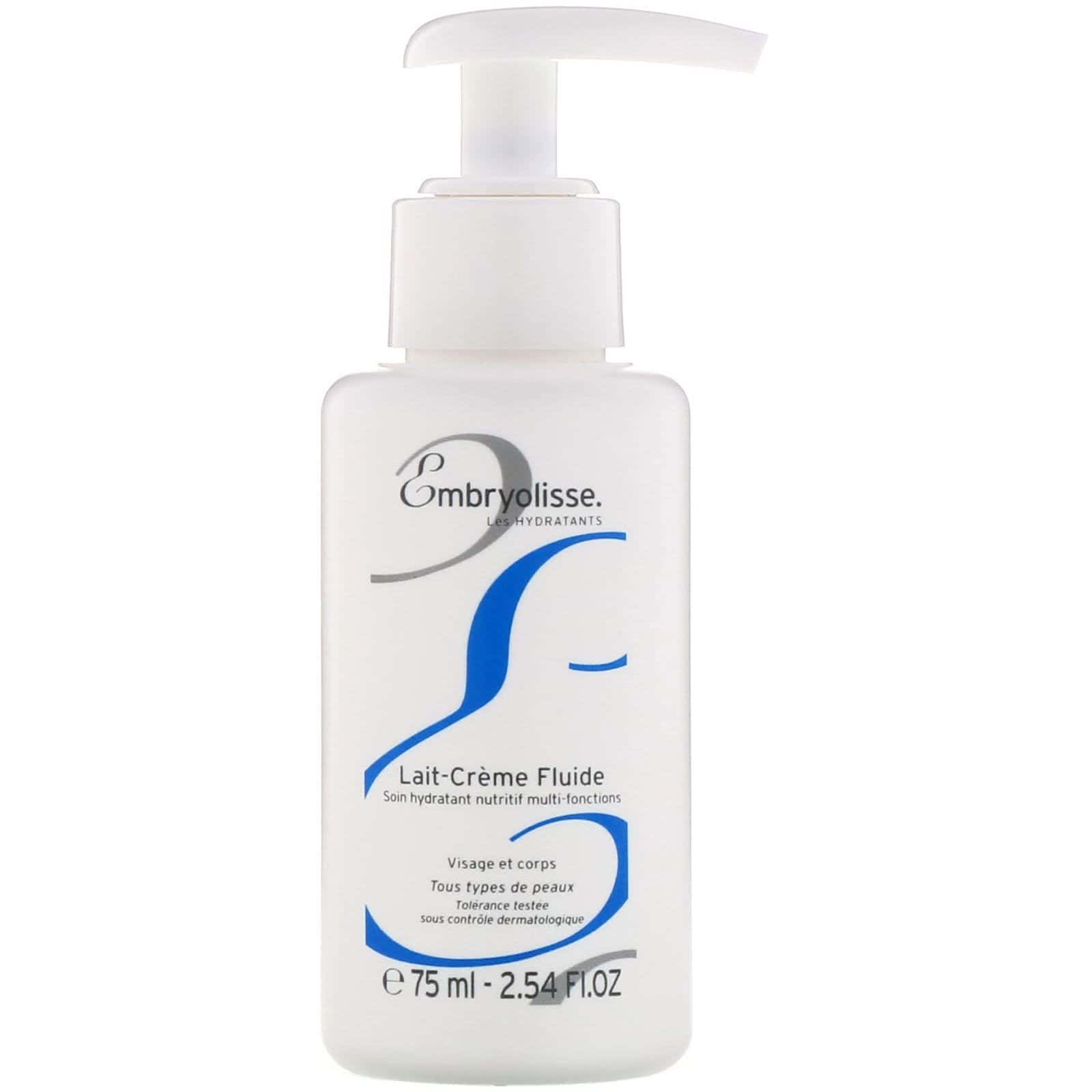 Embryolisse, Leche-crema fluída, crema humectante y nutritiva multipropósito, 75 ml (2,54 oz. liq.)