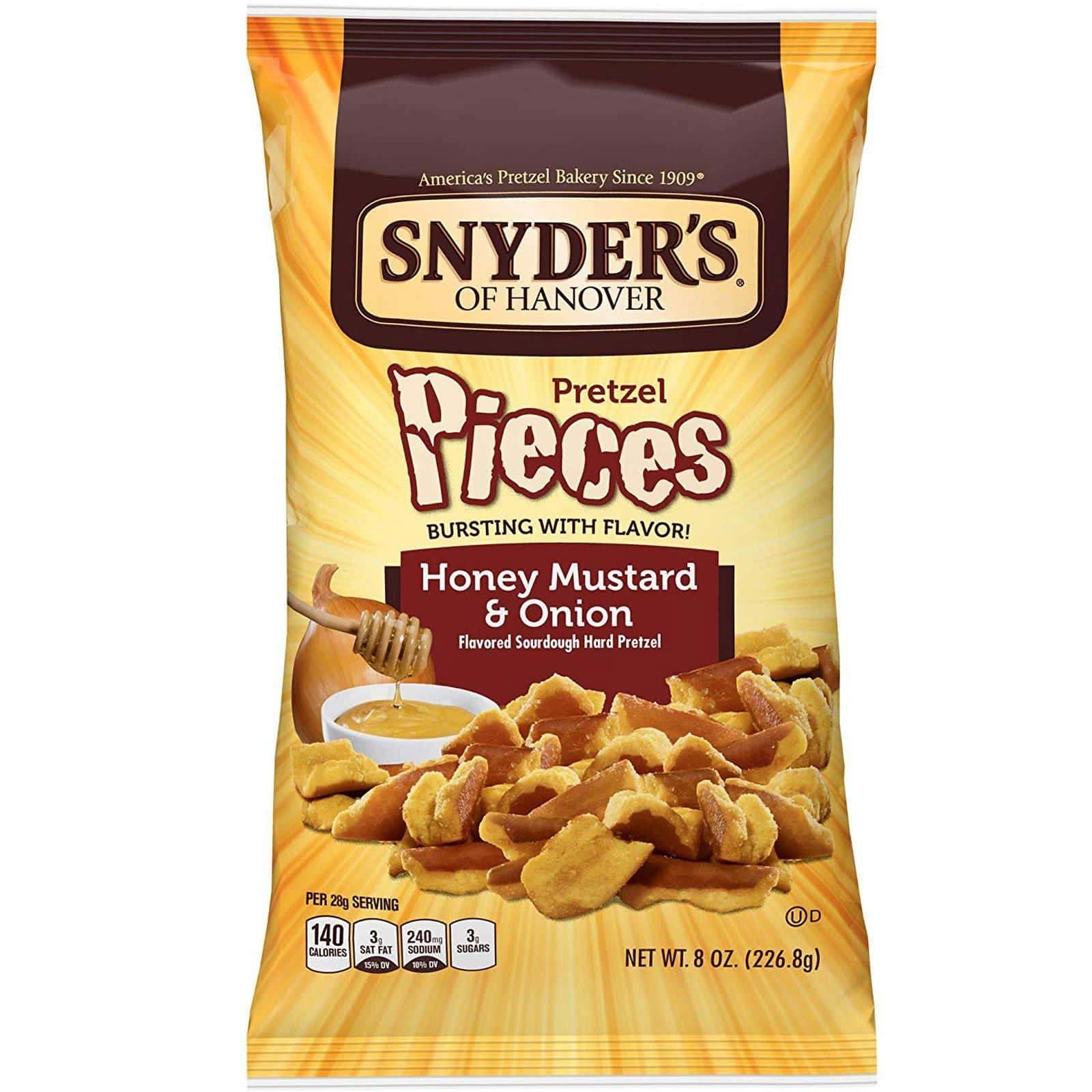 Snyder's, Pretzels de miel, mostaza y cebolla, 226,8 g (8 oz.)
