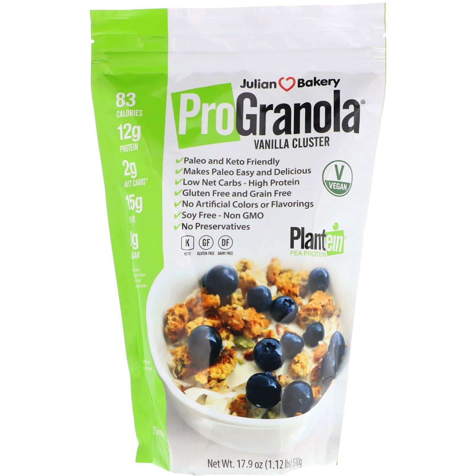 Julian Bakery, Pro Granola, Racimo de Vainilla, 17.9 oz (510 g)