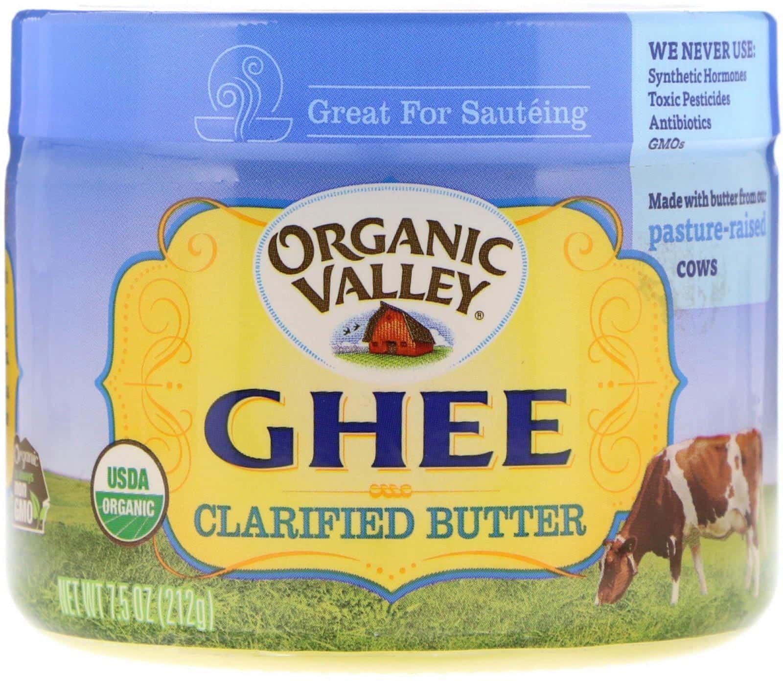 Organic Valley, Ghee Clarified Butter, 7.5 oz (212 g)