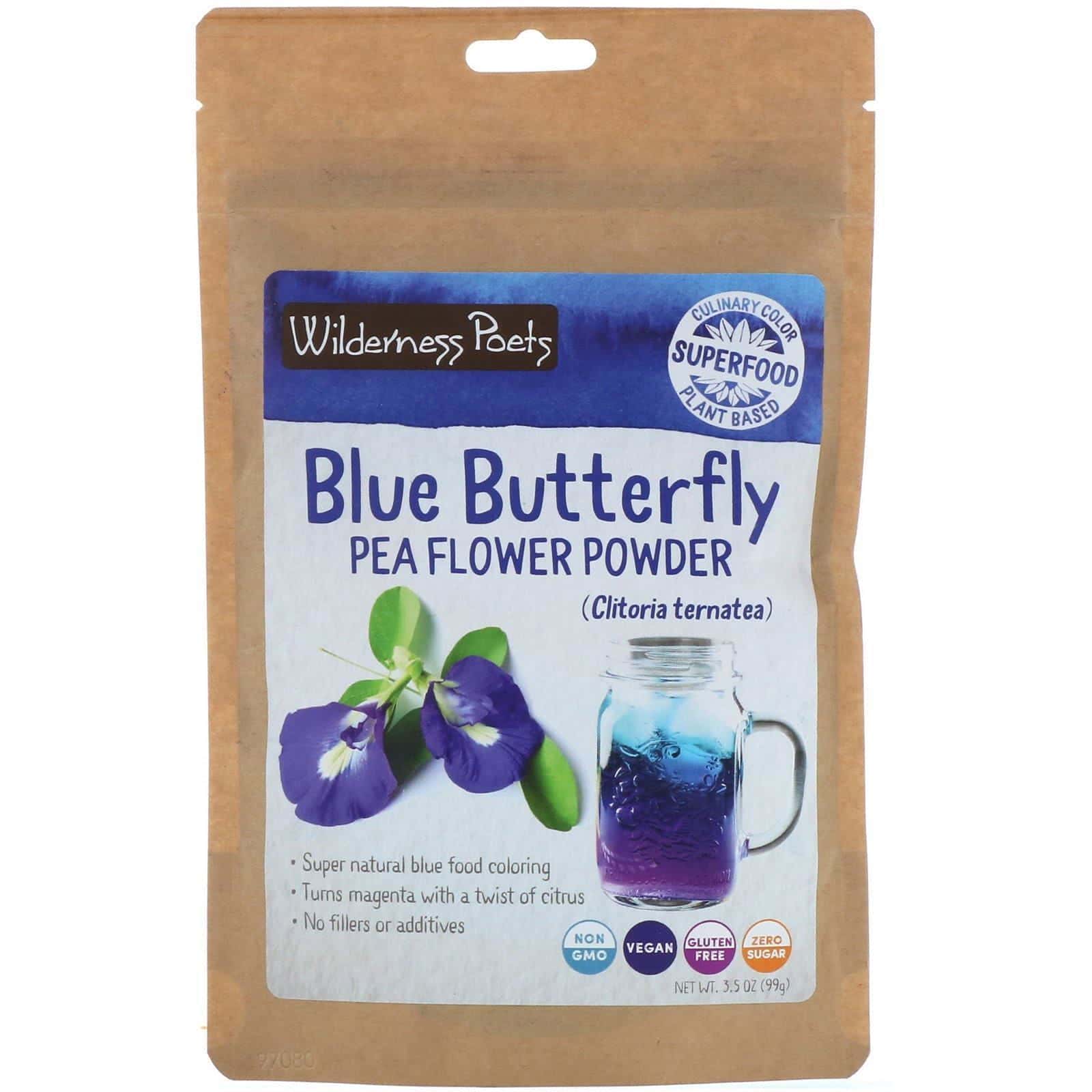 Wilderness Poets, Flor de clitoria en polvo, 3.5 oz (99 g)