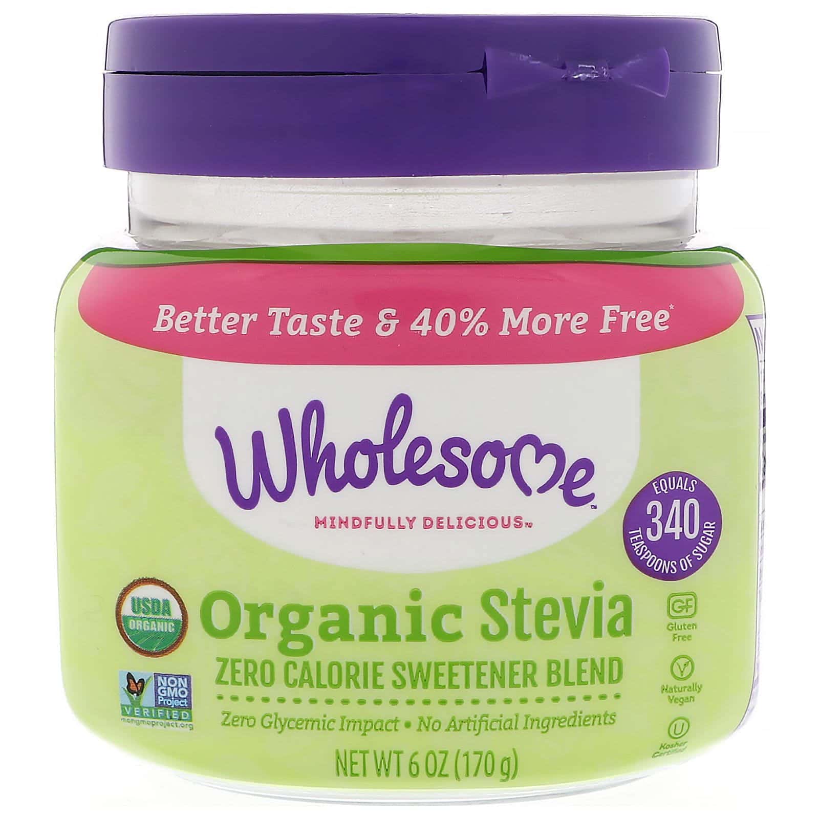 Wholesome, Estevia orgánica, 6 oz (170 g)