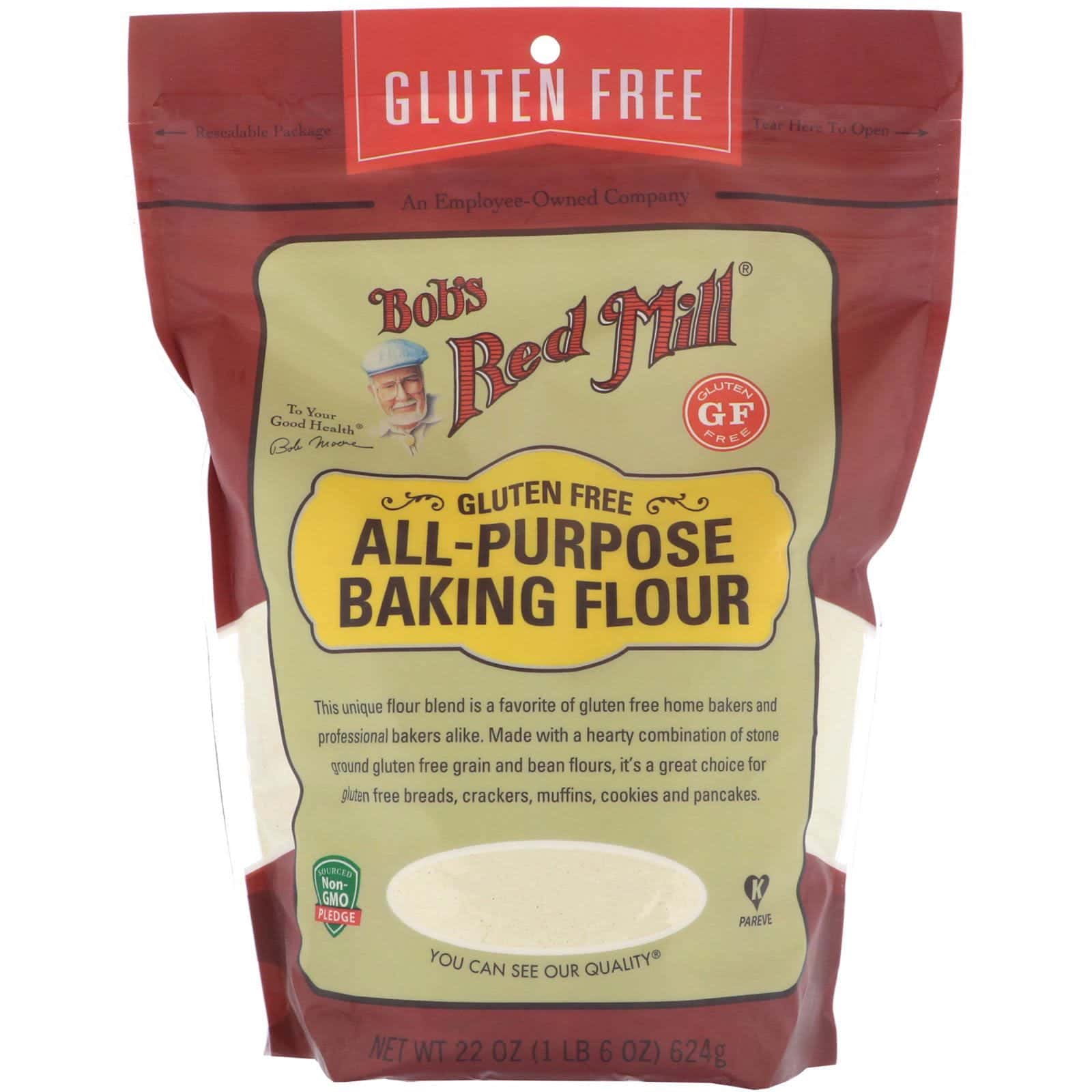 Bob's Red Mill, Harina para hornear multipropósito, sin gluten, 624 g (22 oz)