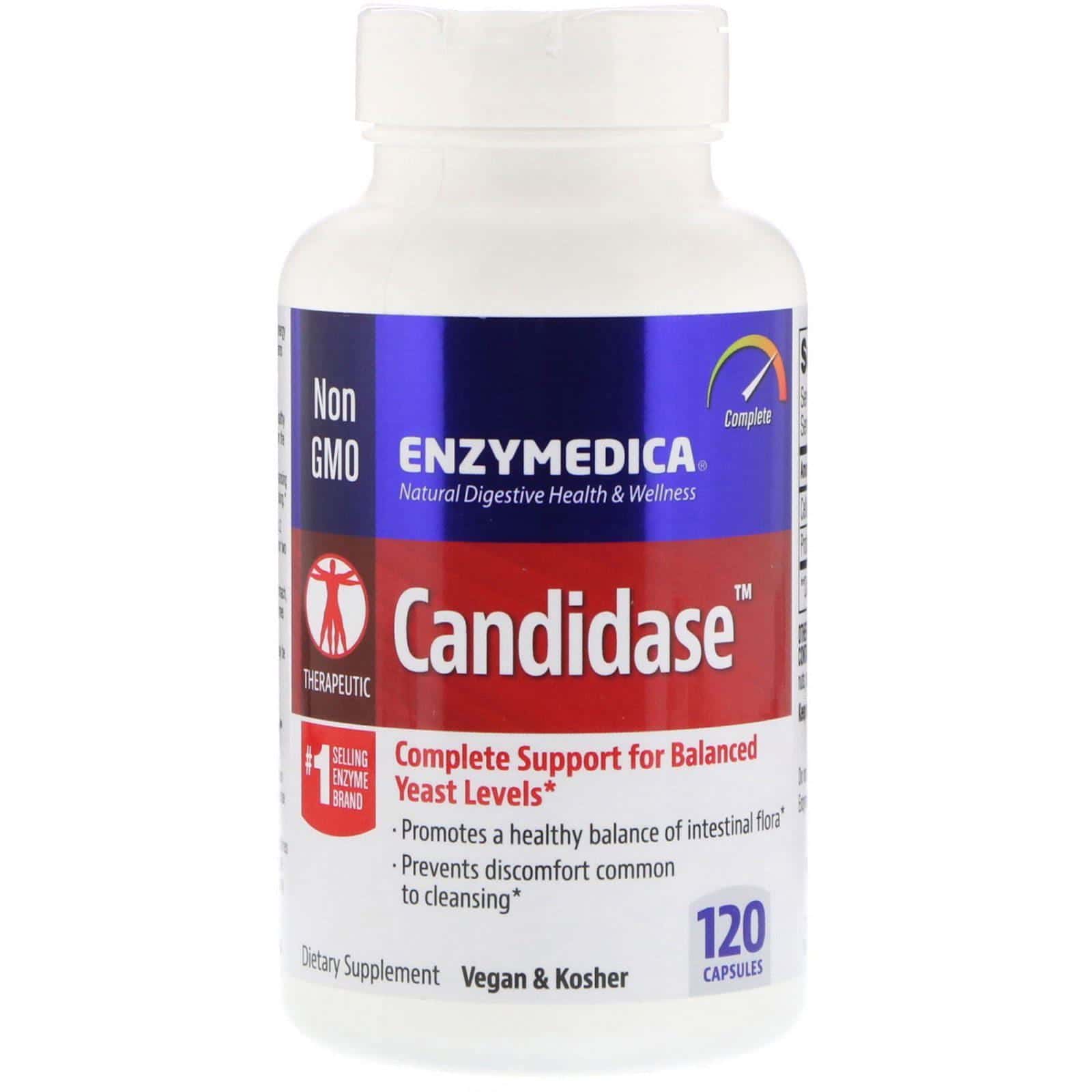 Enzymedica, Candidase, 120 cápsulas