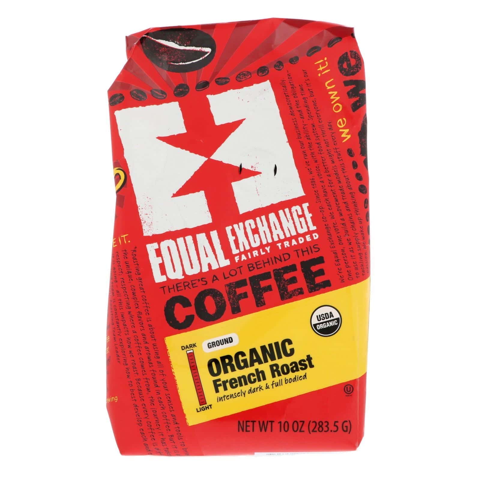 Equal Exchange, Orgánico, café, francés tostado, molido, 10 oz (283.5 g)