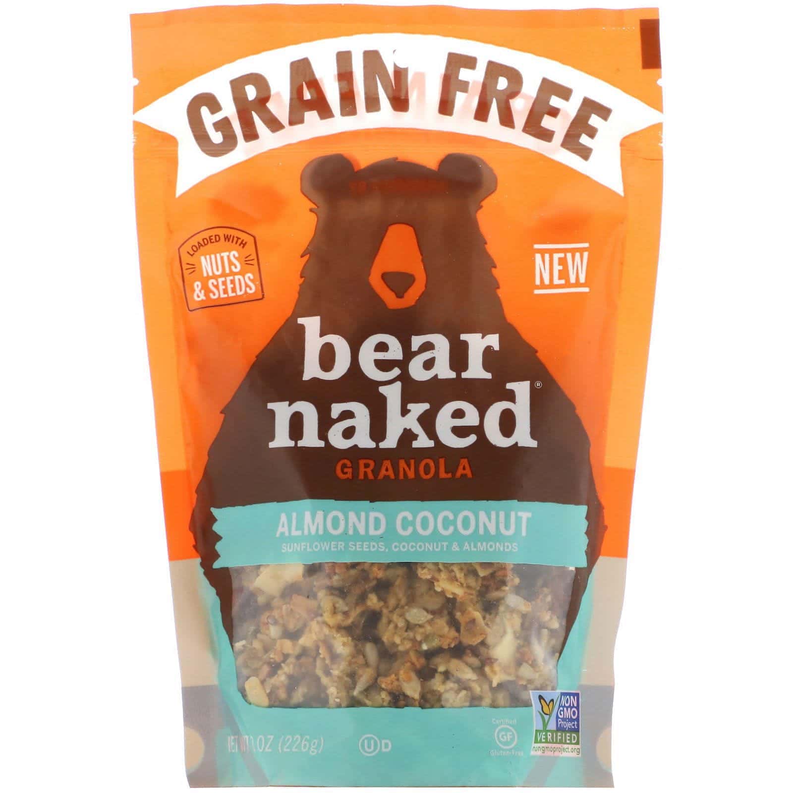Bear Naked, Granola sin cereales, Almendras y coco, 226 g (8 oz)