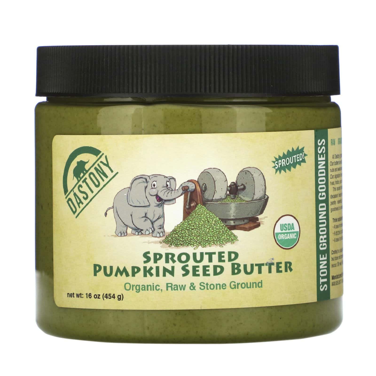 Dastony, Organic Sprouted Pumpkin Seed Butter, 16 oz ( 454 g)