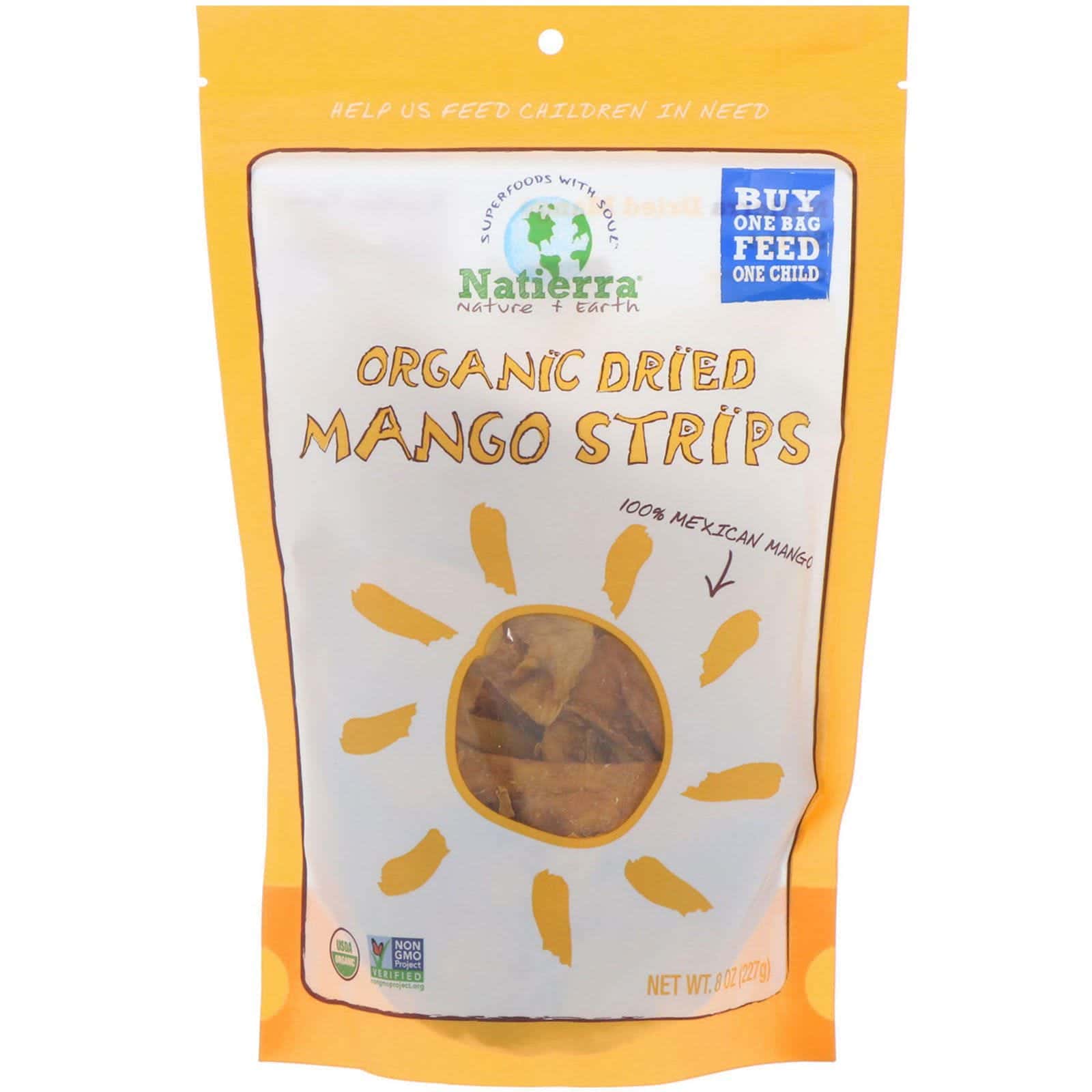 Natierra, Mango orgánico deshidratado, 227 g (8 oz.)