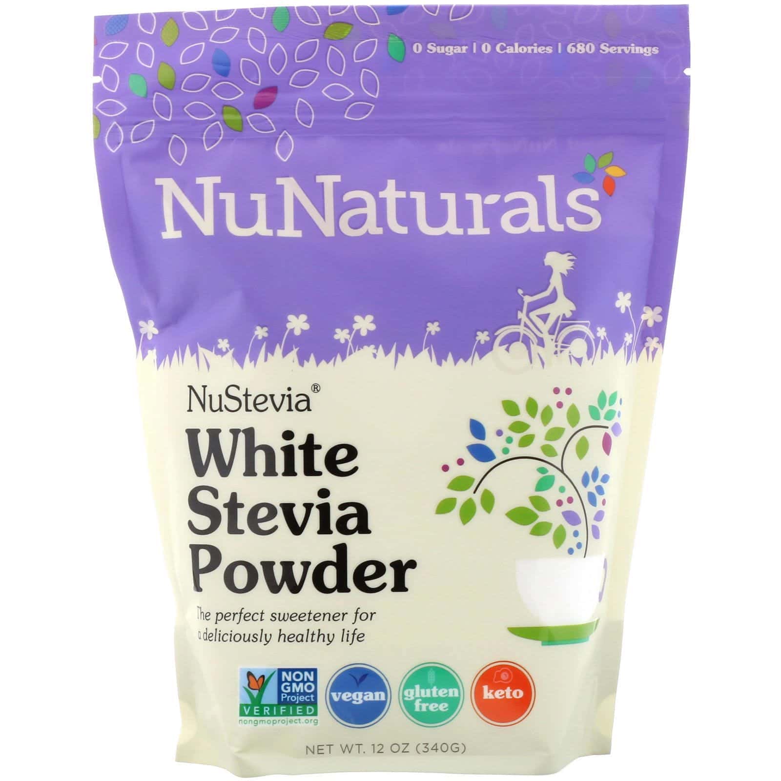 NuNaturals, NuStevia, stevia blanca en polvo, 340 g (12 oz)