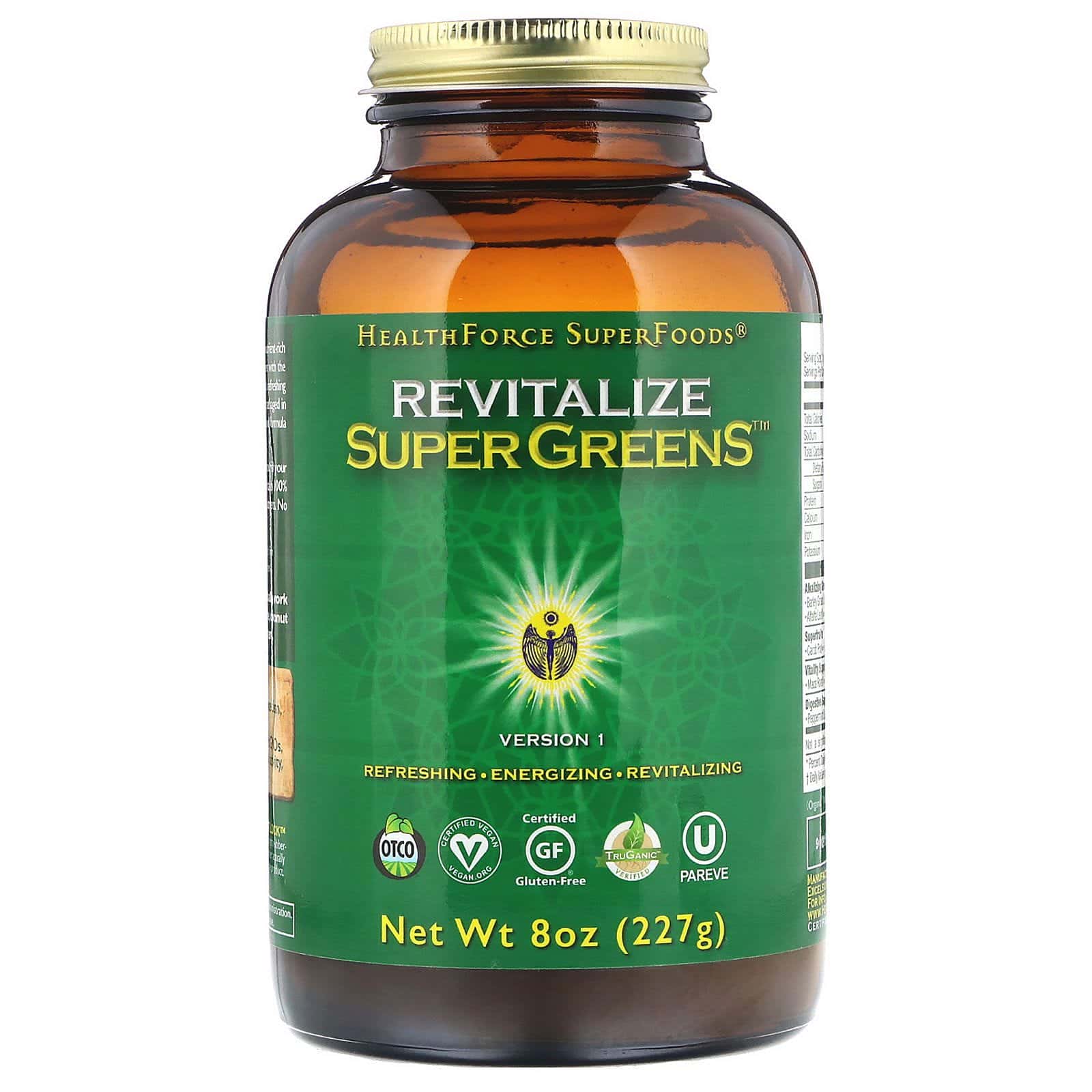 HealthForce Superfoods, Super Greens revitalizante, 227 g (8 oz)