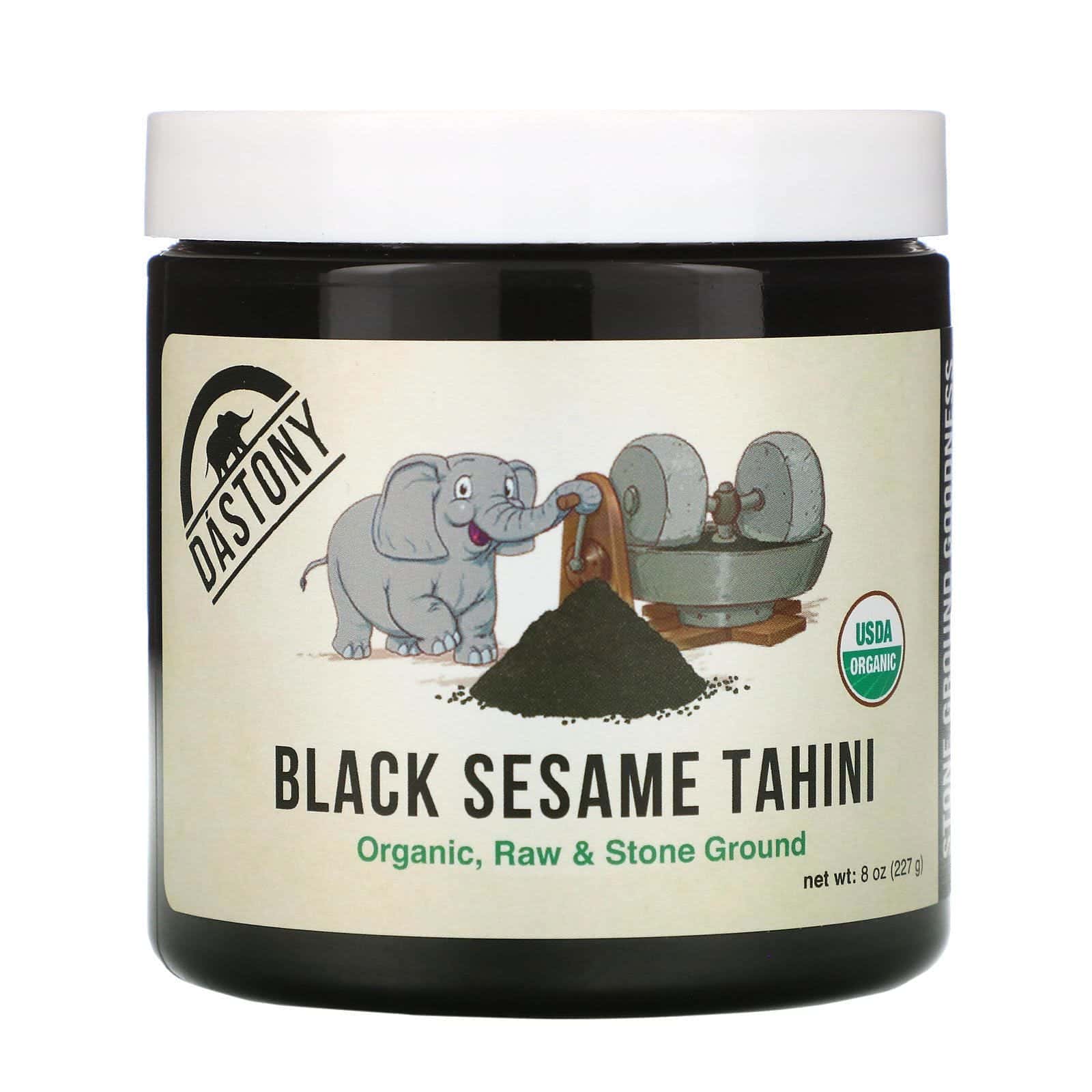 Dastony, Organic, Black Sesame Tahini, Raw, & Stone Ground, 8 oz (227g)