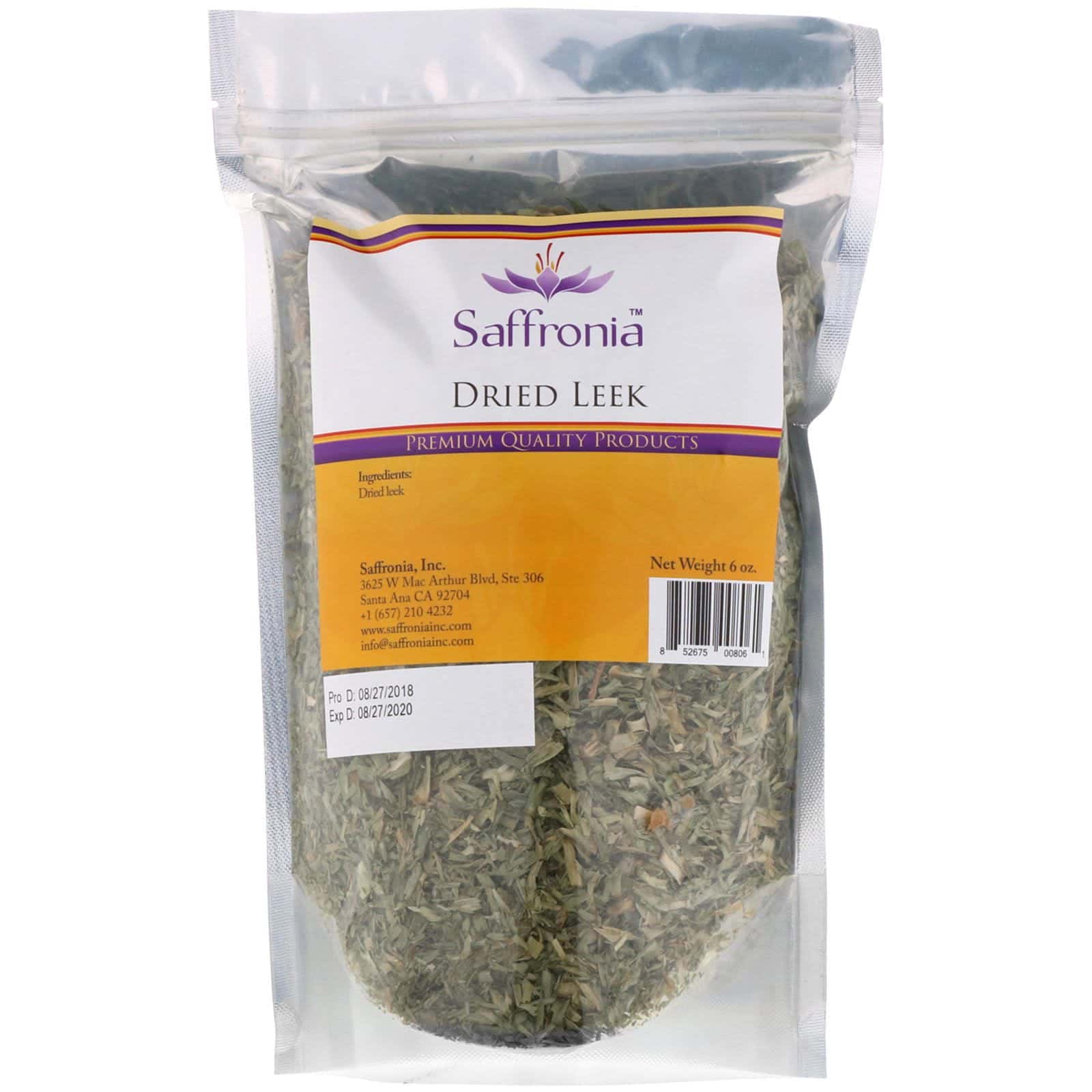 Saffronia, Puerro seco, 6 oz