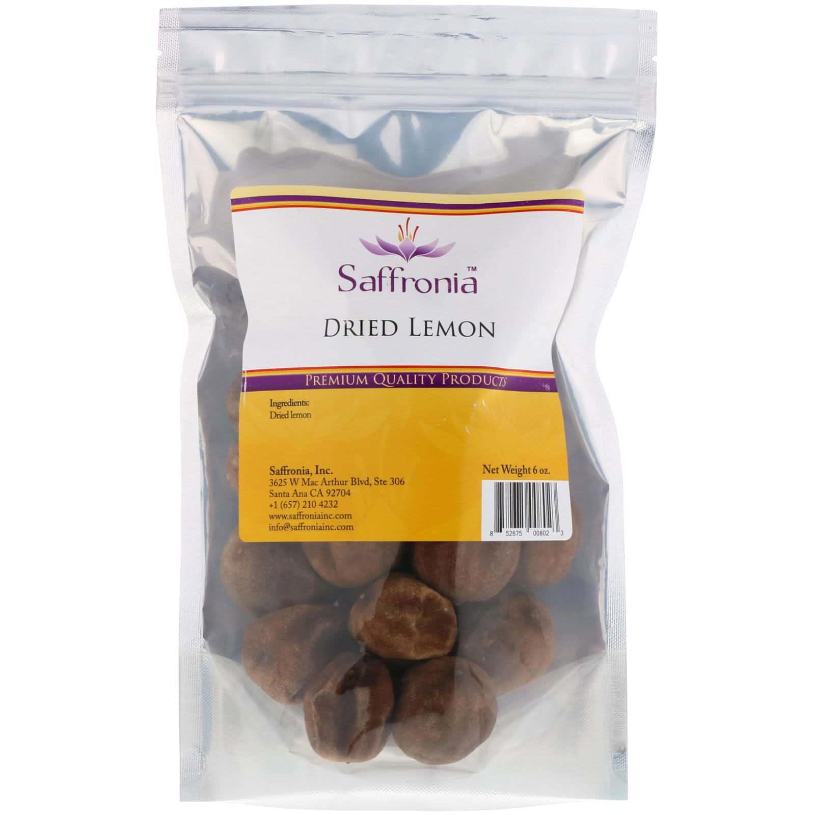 Saffronia, Limón seco, 6 oz