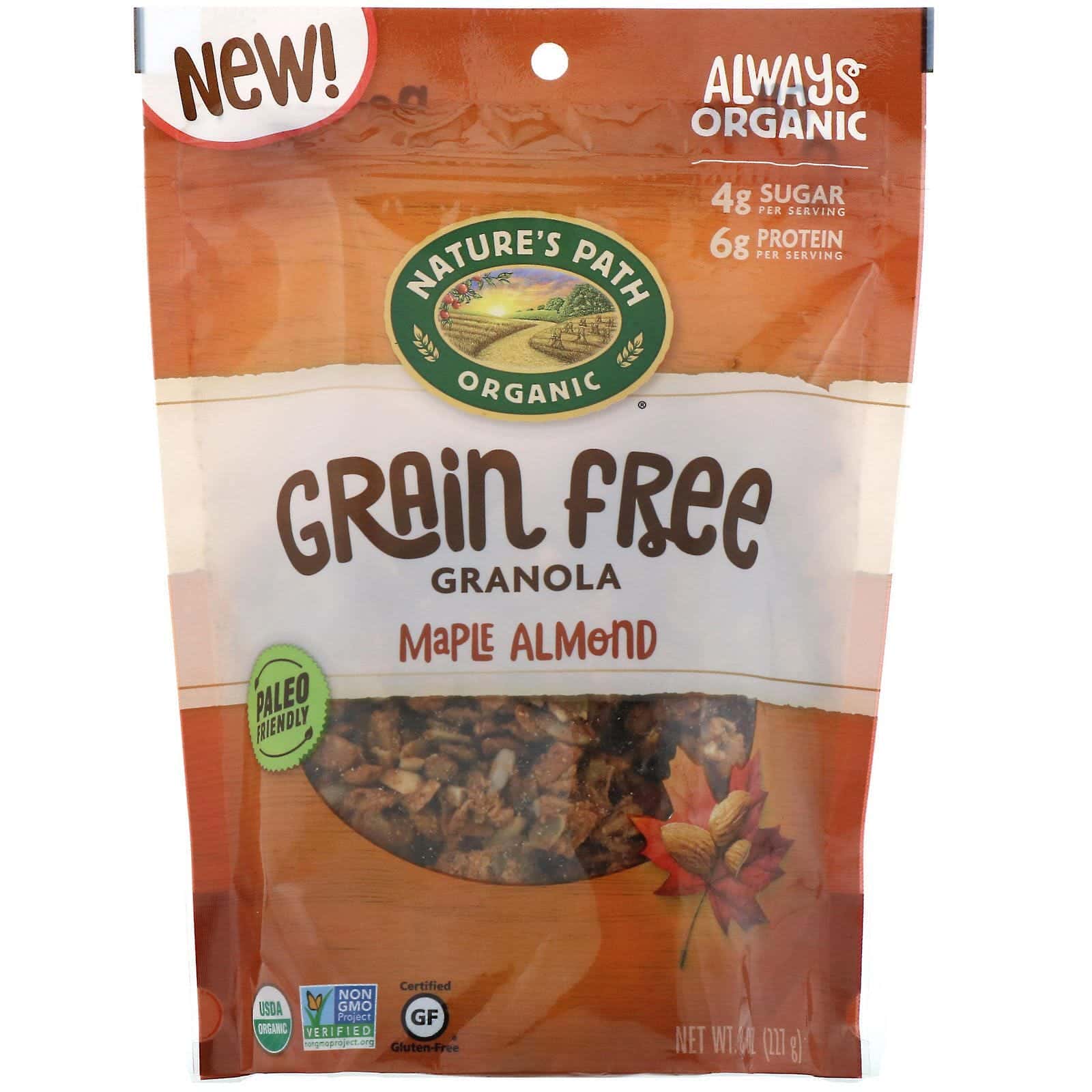 Nature's Path, Granola sin cereales, arce, almendra, 227 g (8 oz)