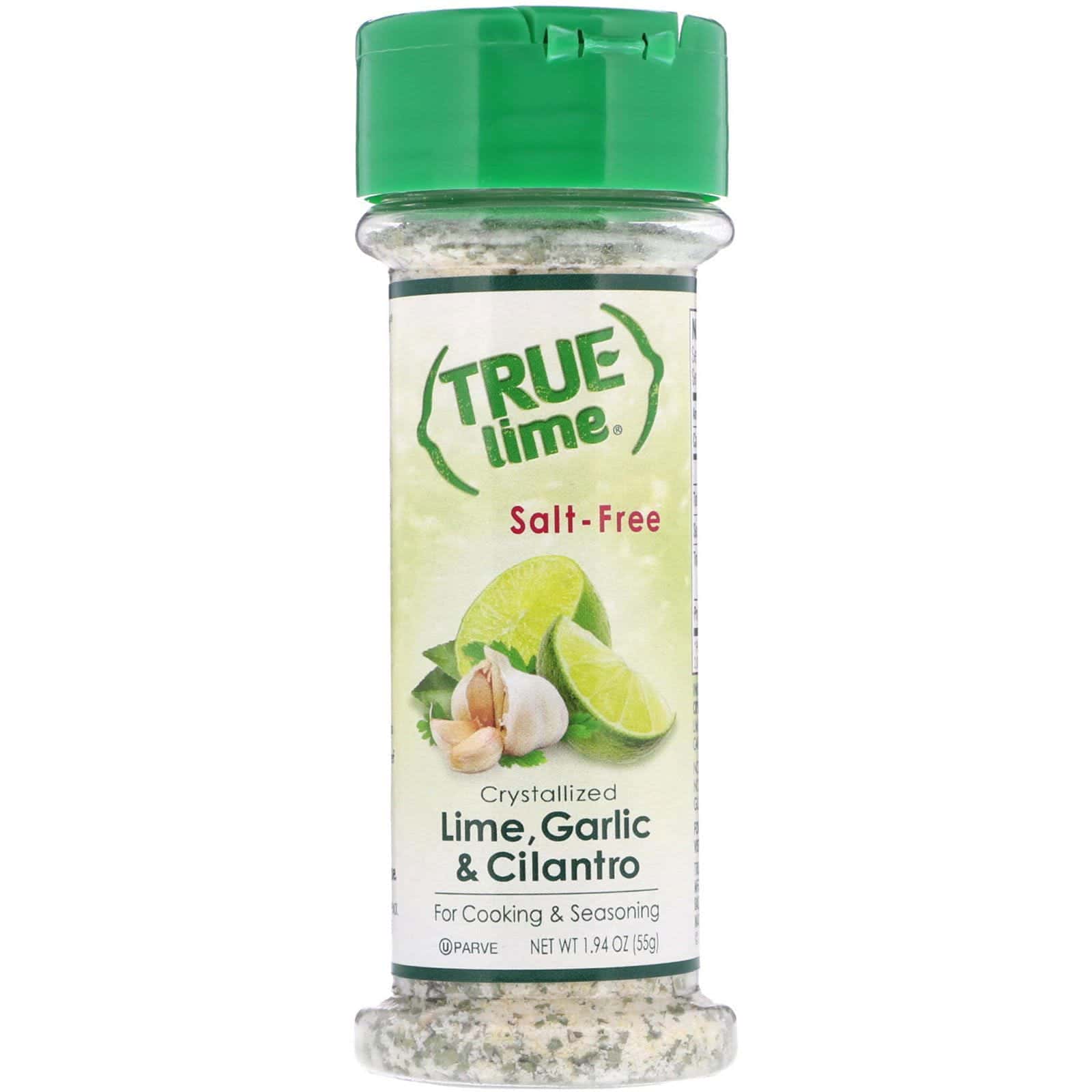 True Citrus, Verdadera lima, lima cristalizada, ajo y cilantro, sin sal, 1.94 oz (55 g)
