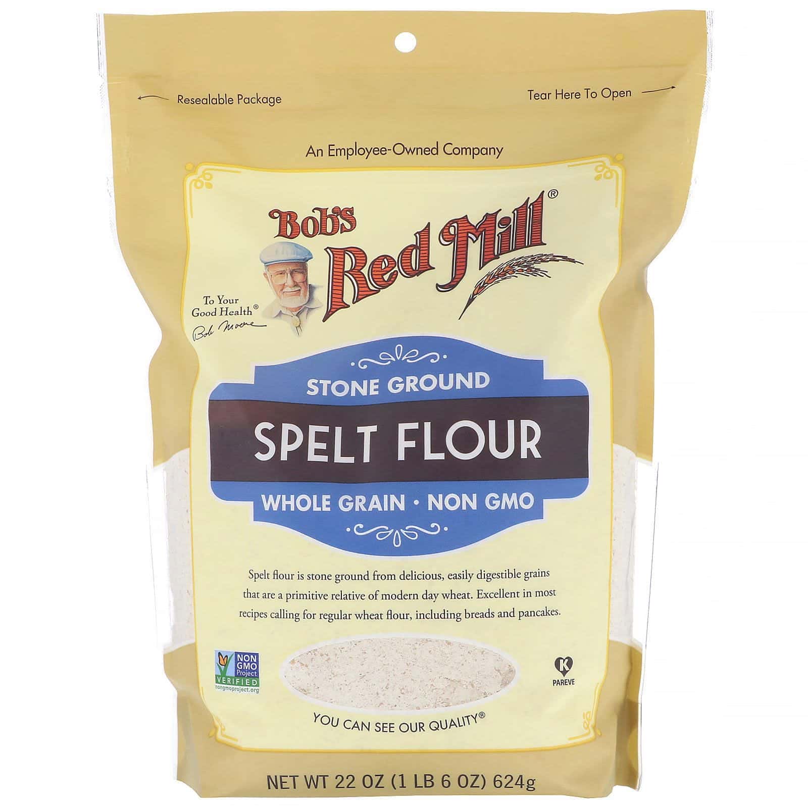 Bob's Red Mill, Spelt Flour, Whole Grain, 22 oz (624 g)
