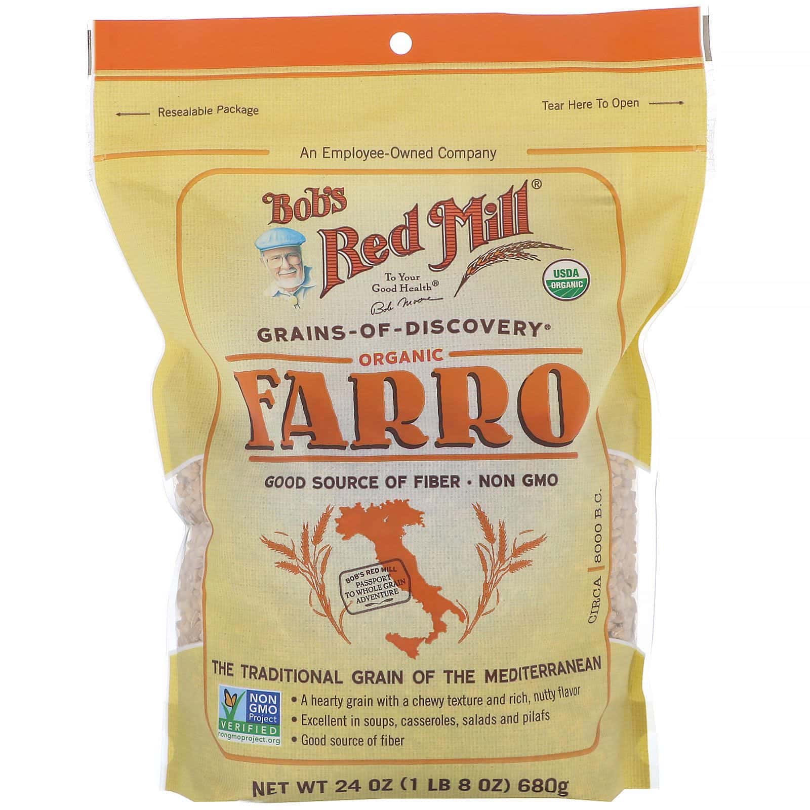 Bob's Red Mill, Farro orgánico, 680 g (24 oz)