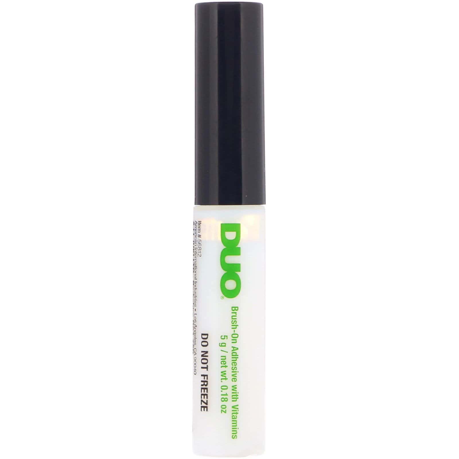 DUO, Adhesivo Striplash para aplicación con pincel, Blanco/Transparente, 5 g (0,18 oz)