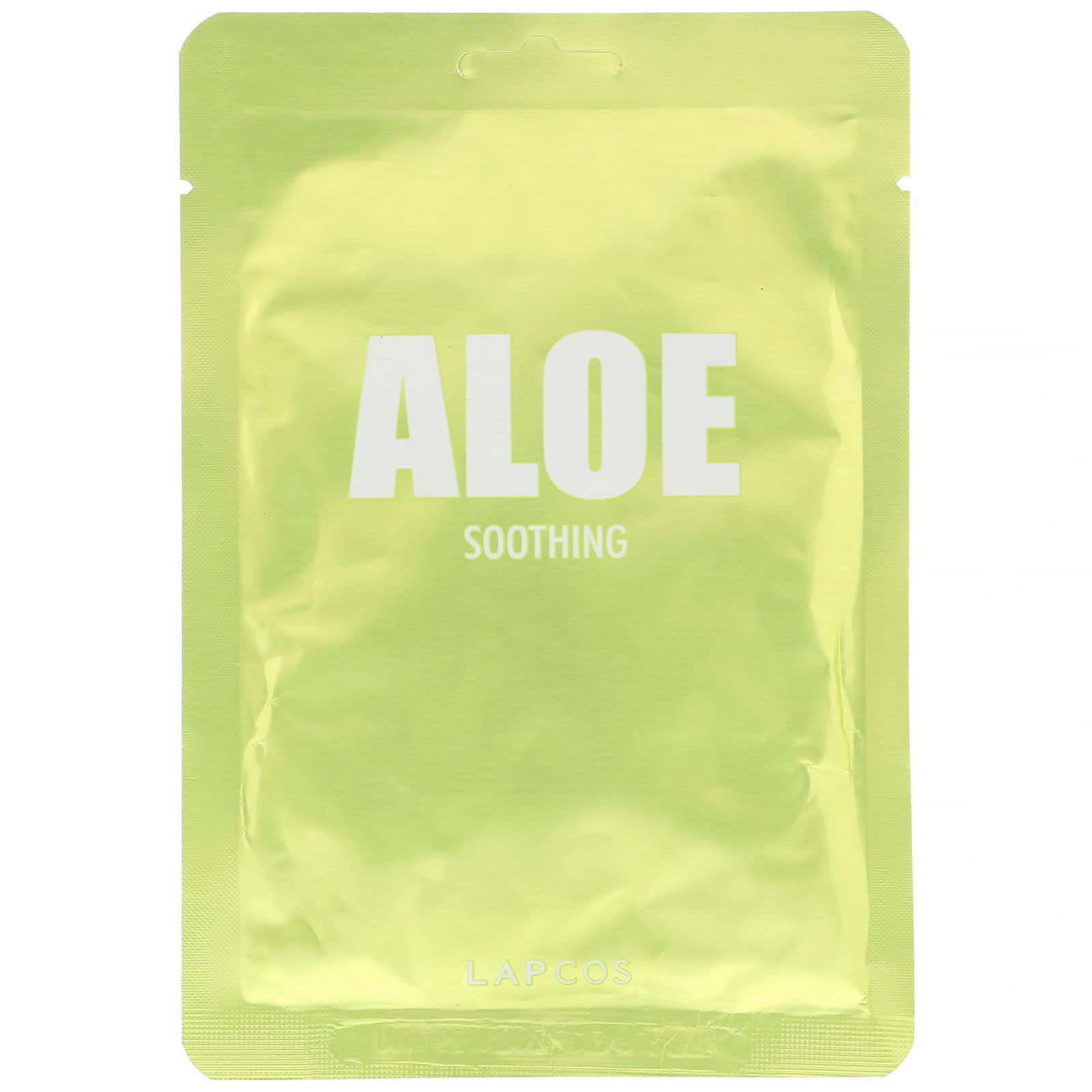 Lapcos, Mascarilla con aloe, Revitalizante, 1 lámina, 33 ml (1,11 oz. líq.)