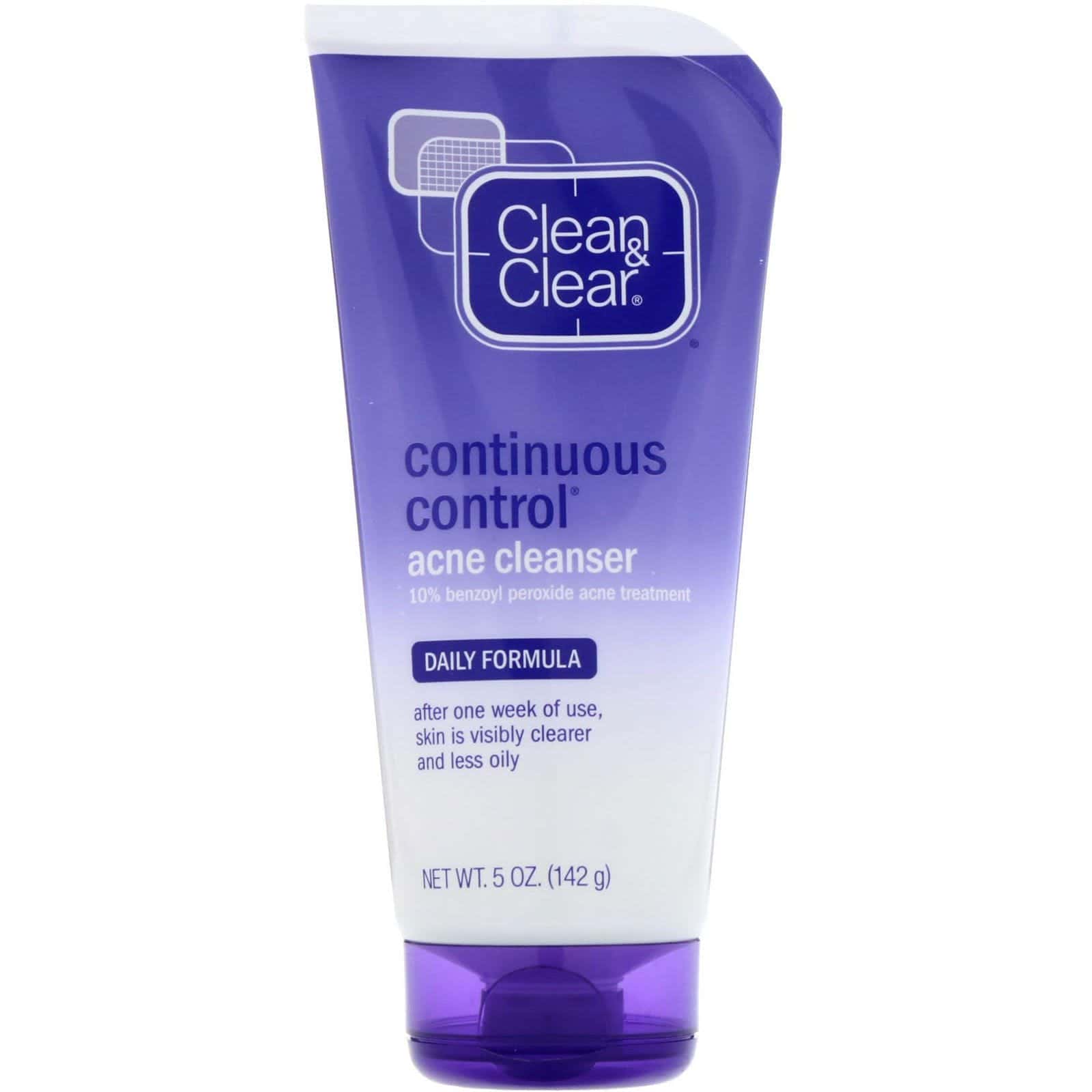 Clean & Clear, Continuous Control Acne Cleanser, fórmula diaria, 5 oz (142 g)