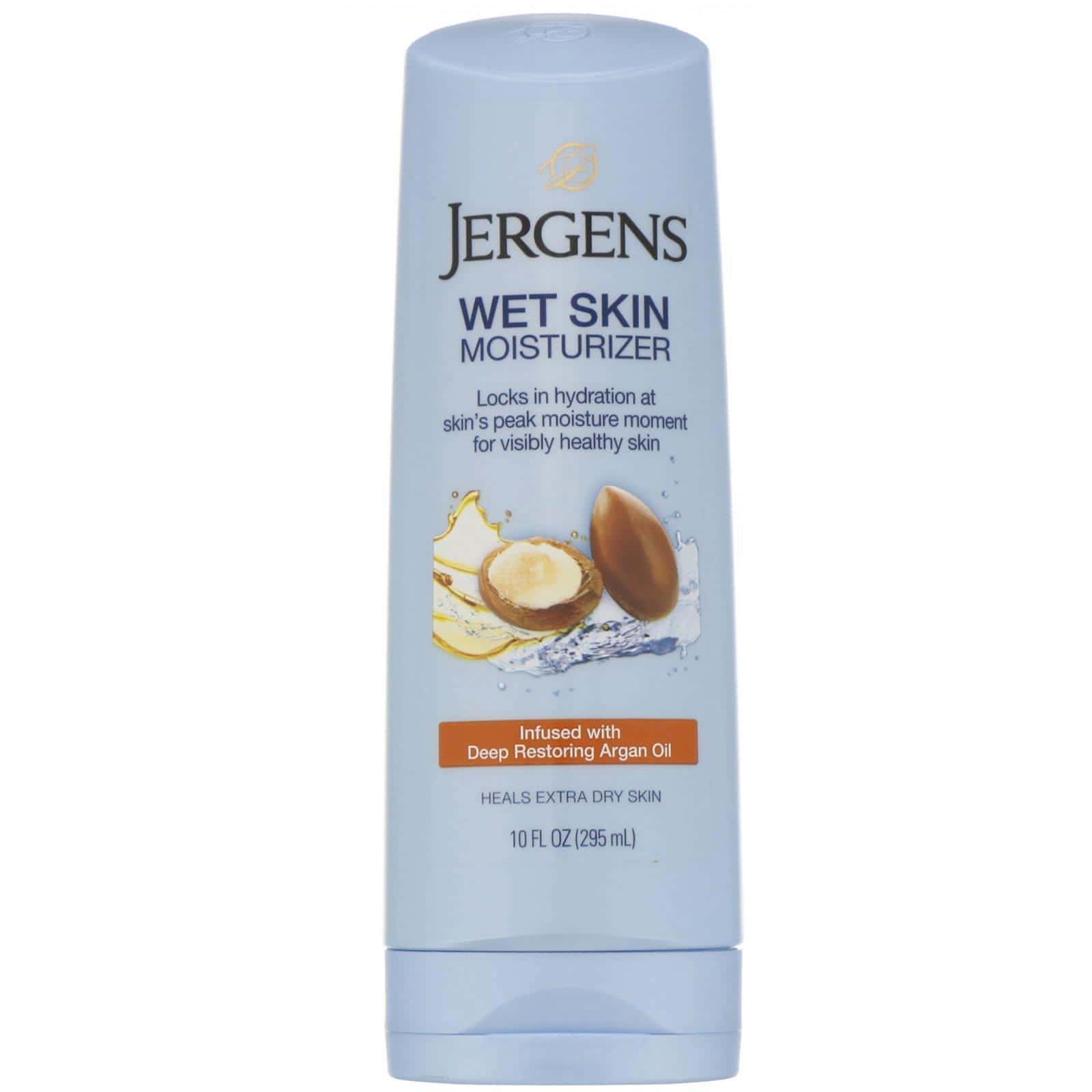 Jergens, Humectante para la piel húmeda, aceite de argán, 295 ml (10 oz. liq.)