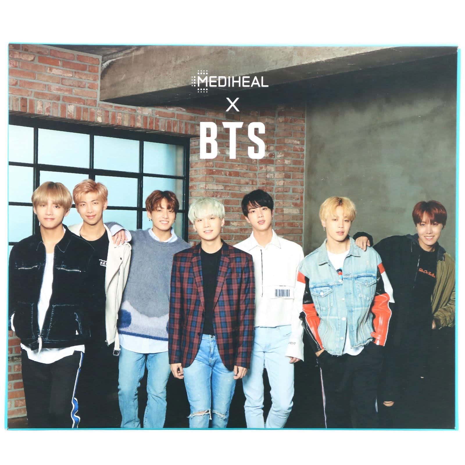 Mediheal, x BTS, Set especial relajante para el cuidado facial, 10 láminas, 490 ml
