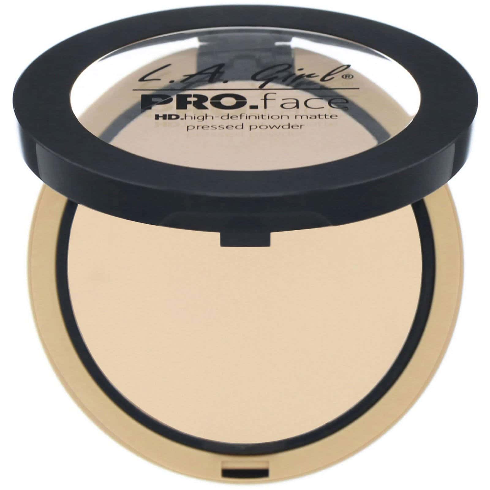 L.A. Girl, Polvo compacto mate PRO.face HD, Beige desnudo, 7 g (0,25 oz)