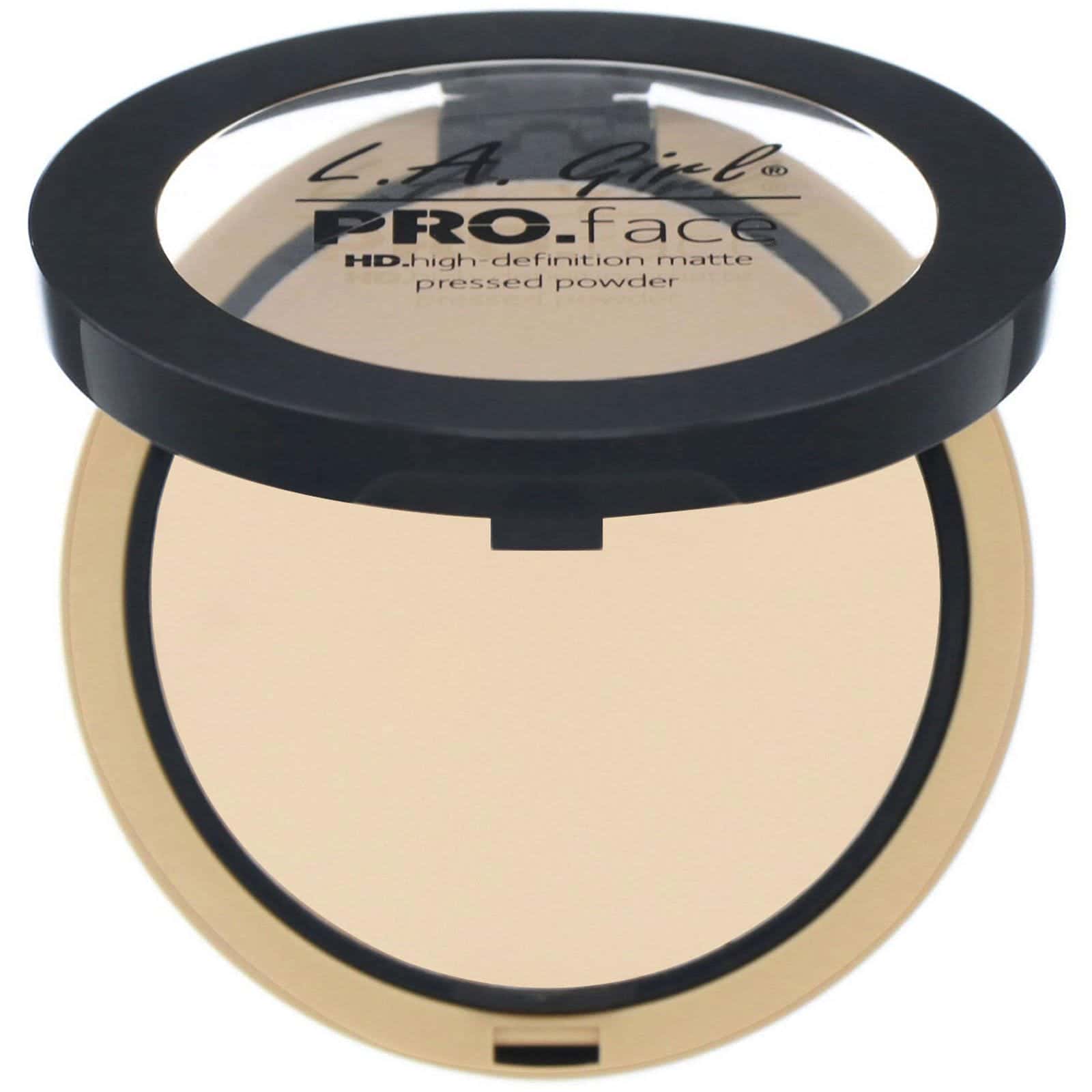 L.A. Girl, Polvo compacto mate Pro.Face HD, Crema natural, 7 g (0,25 oz)