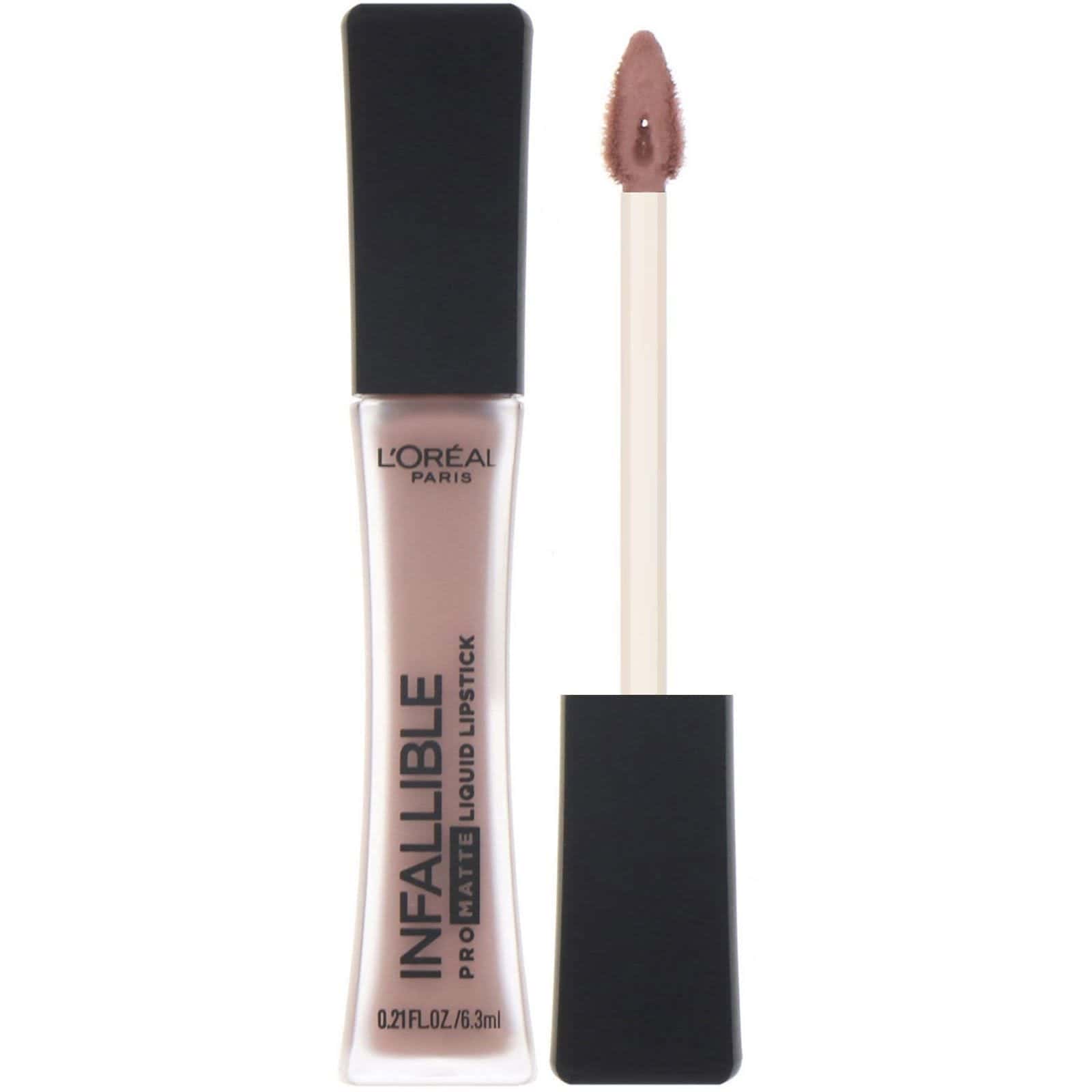 L'Oreal, Lápiz de labios líquido de acabado mate Infallible, Angora 360, 6,3 ml (0,21 oz. líq.)