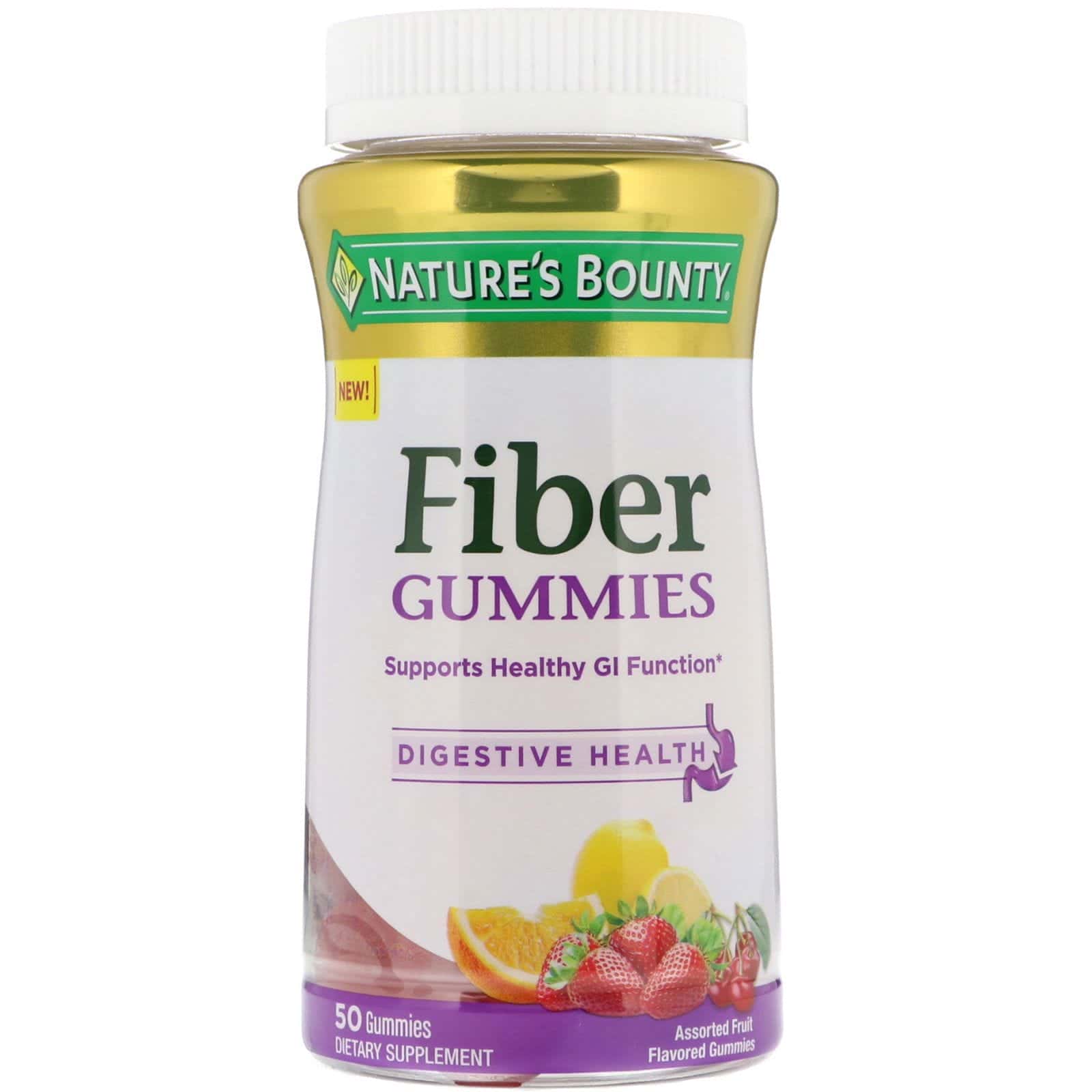 Nature's Bounty, Gomitas de fibras, sabor a frutas surtidas, 50 gomitas