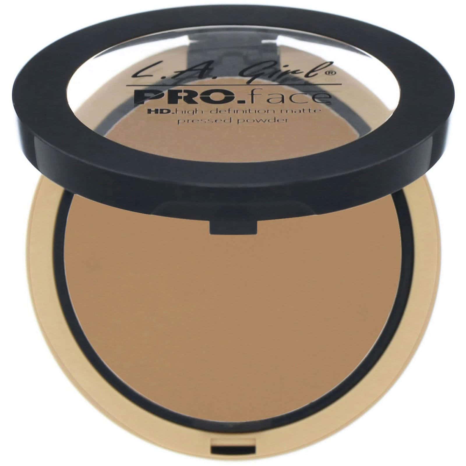 L.A. Girl, Polvo compacto mate PRO.face HD, Caramelo cálido, 7 g (0,25 oz)