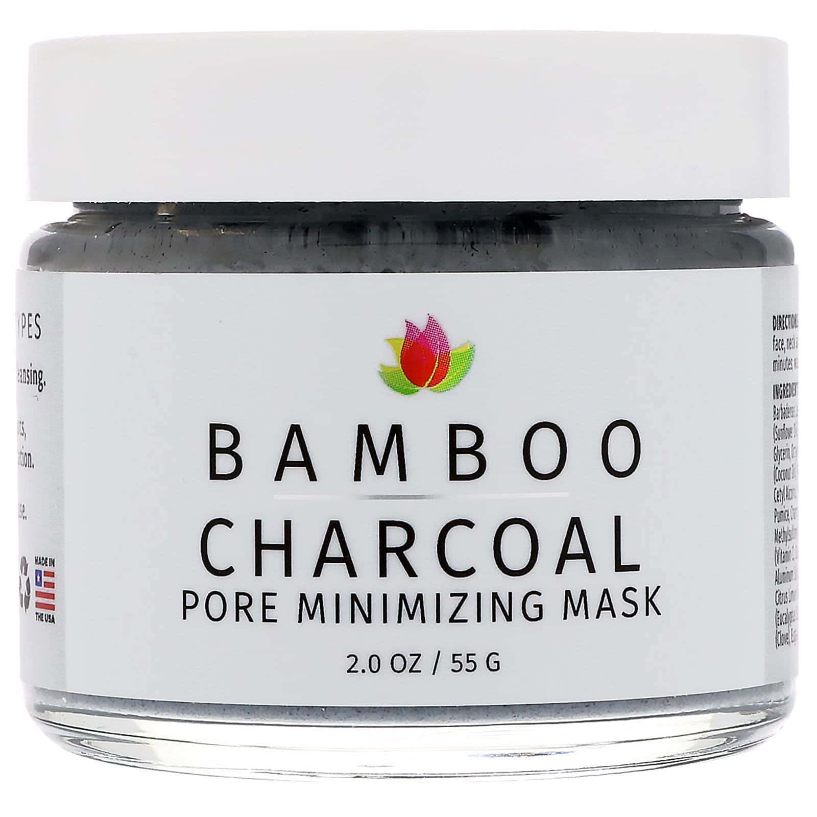 Reviva Labs, Carbón de bambú, máscara para reducir los poros, 2 oz (55 g)