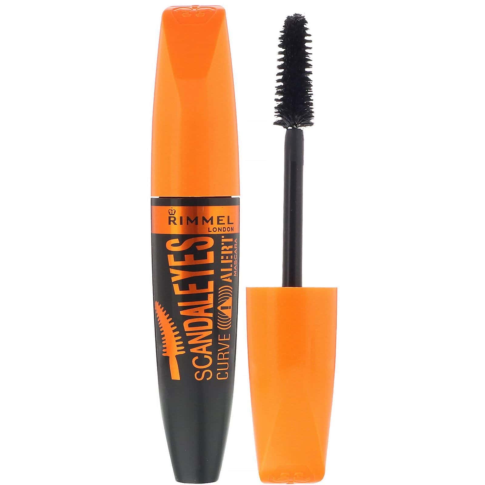 Rimmel London, ScandalEyes Curve Alert, Máscara para pestañas, 001 Negro, 12 ml (0,41 oz. líq.)