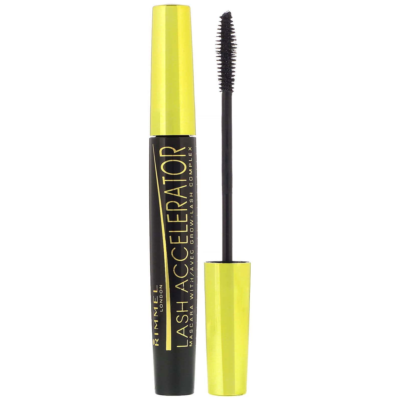 Rimmel London, Máscara para pestañas Lash Accelerator, 003 Negro extremo, 7 ml (0,23 oz. líq.)